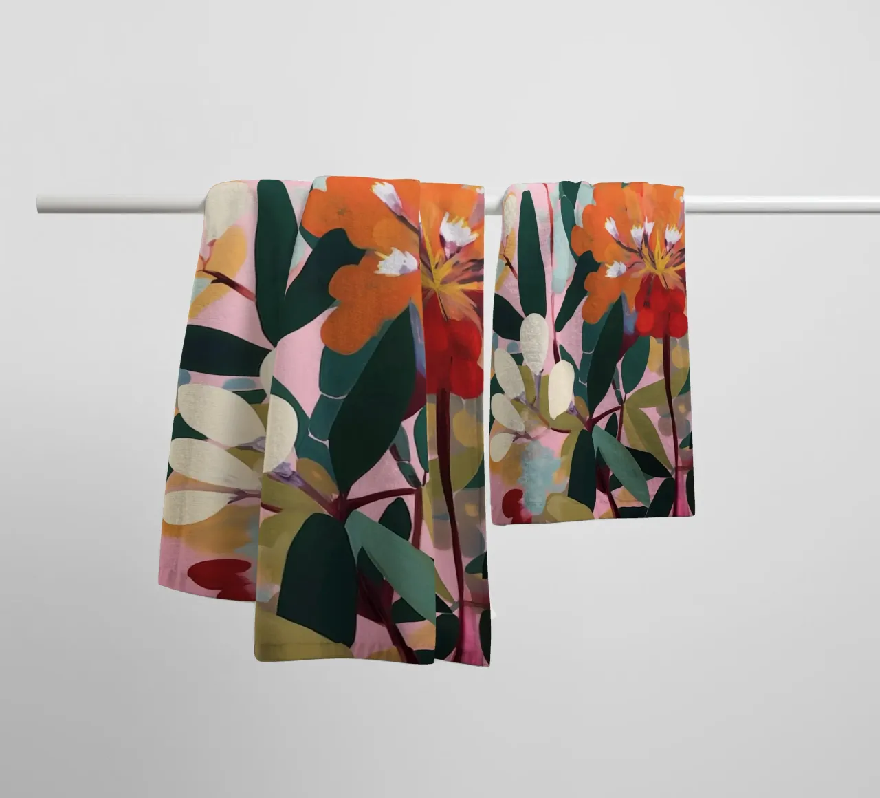 fiori d'arancio di primavera asciugamano da bagno da Carinaprint