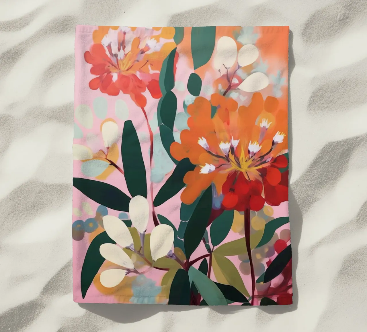 fiori d'arancio di primavera telo mare da Carinaprint