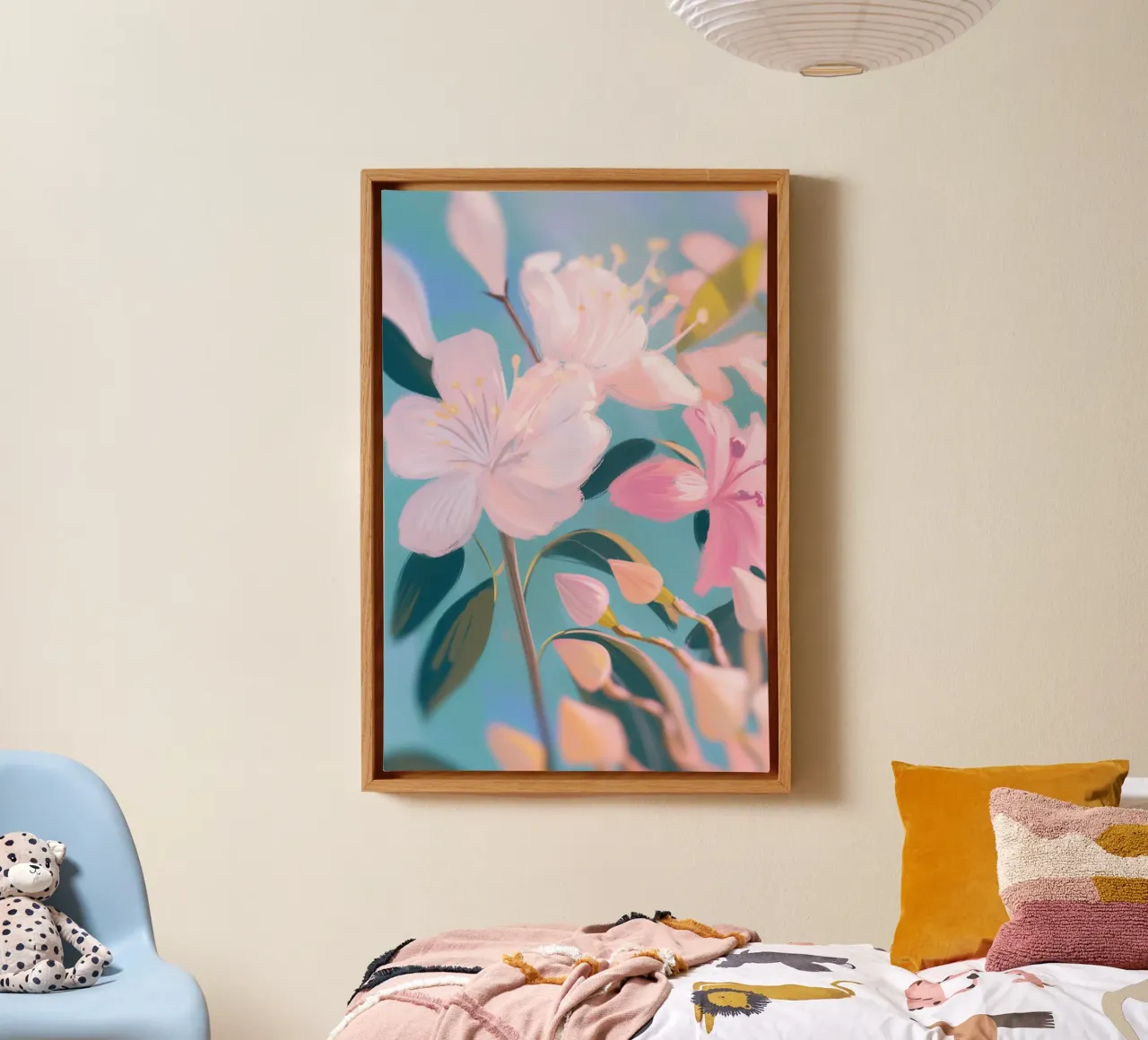 Floral magic in pastel canvas by Carinaprint