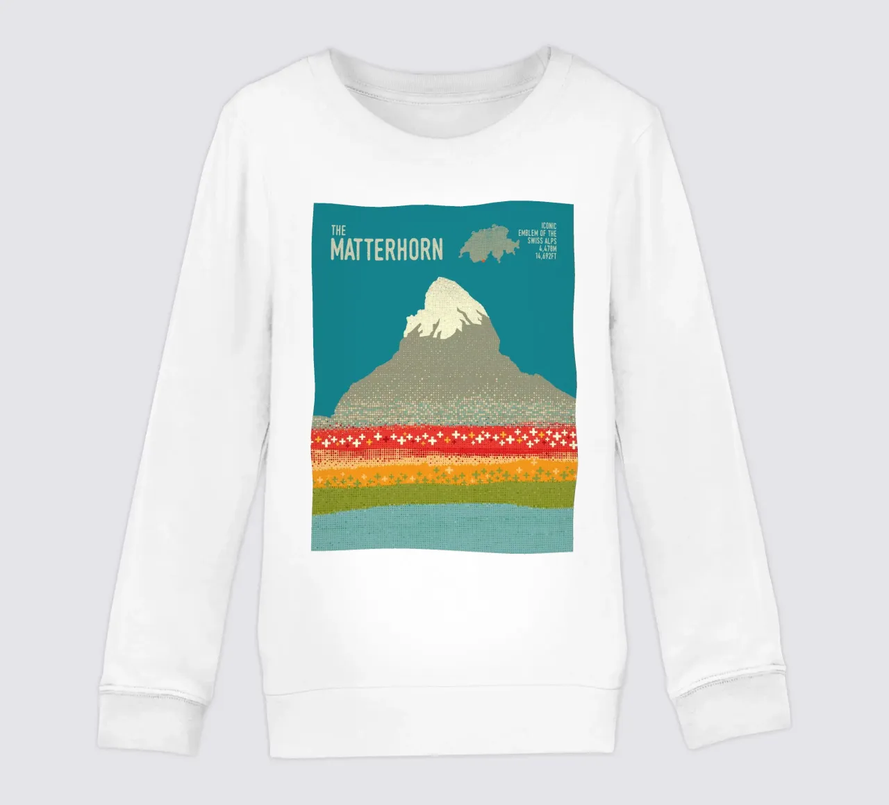 The Matterhorn kids sweatshirt by The Printed Sparrow