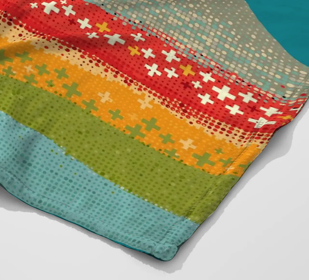 Il Cervino coperta in pile da The Printed Sparrow