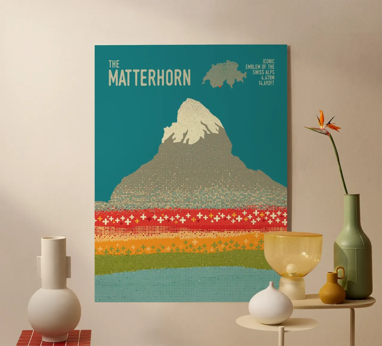 Il Cervino plexiglass da The Printed Sparrow