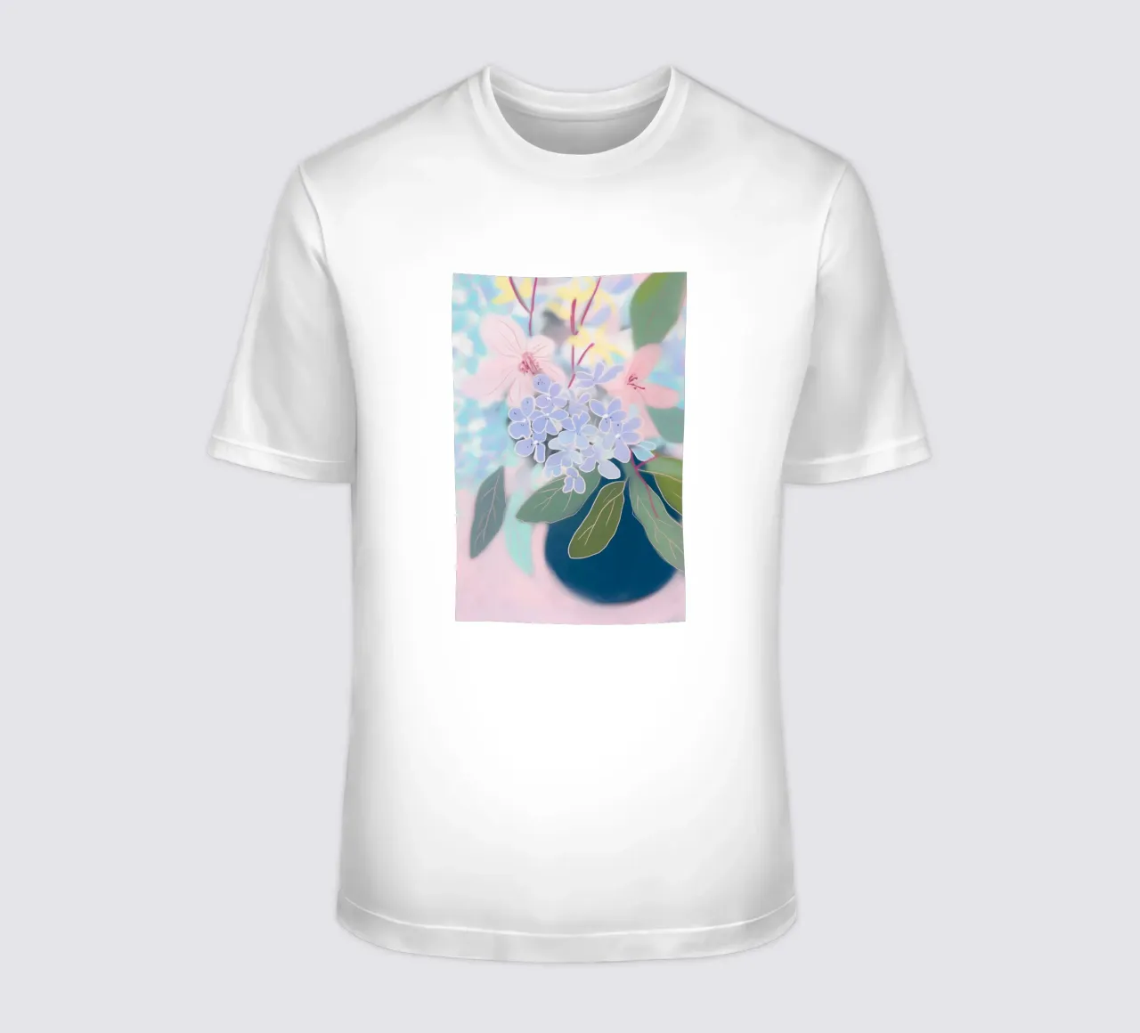 Flores de maceta blandas camiseta de Carinaprint