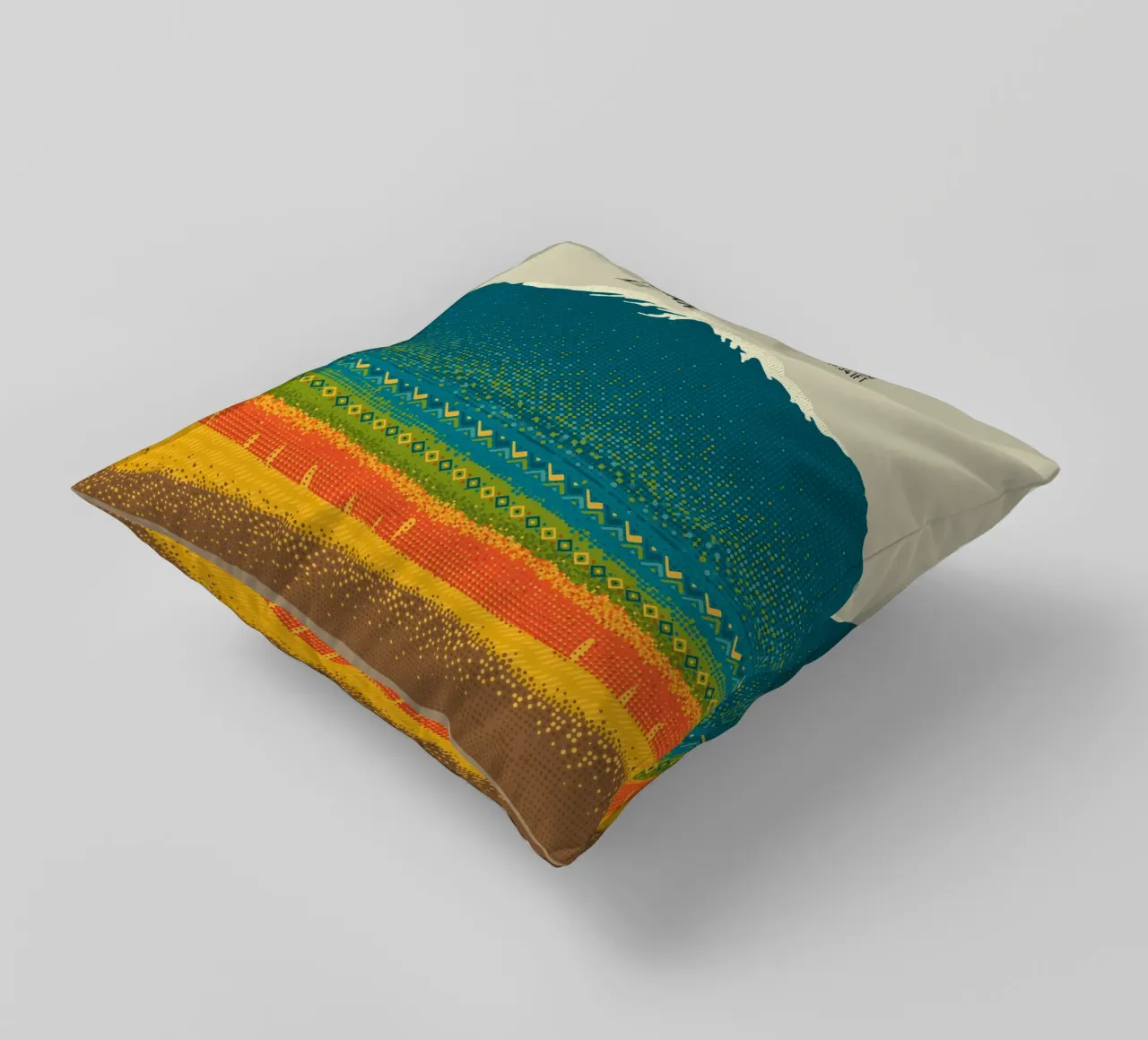 Monte Kilimangiaro cuscino da The Printed Sparrow