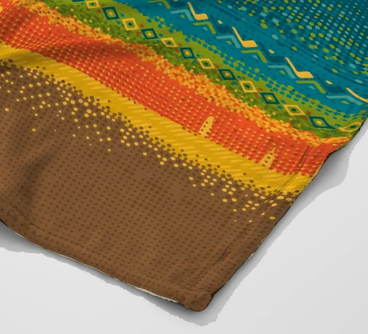 Monte Kilimangiaro coperta in pile da The Printed Sparrow