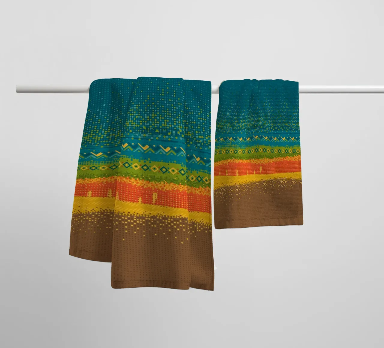Mount Kilimanjaro towel by The Printed Sparrow
