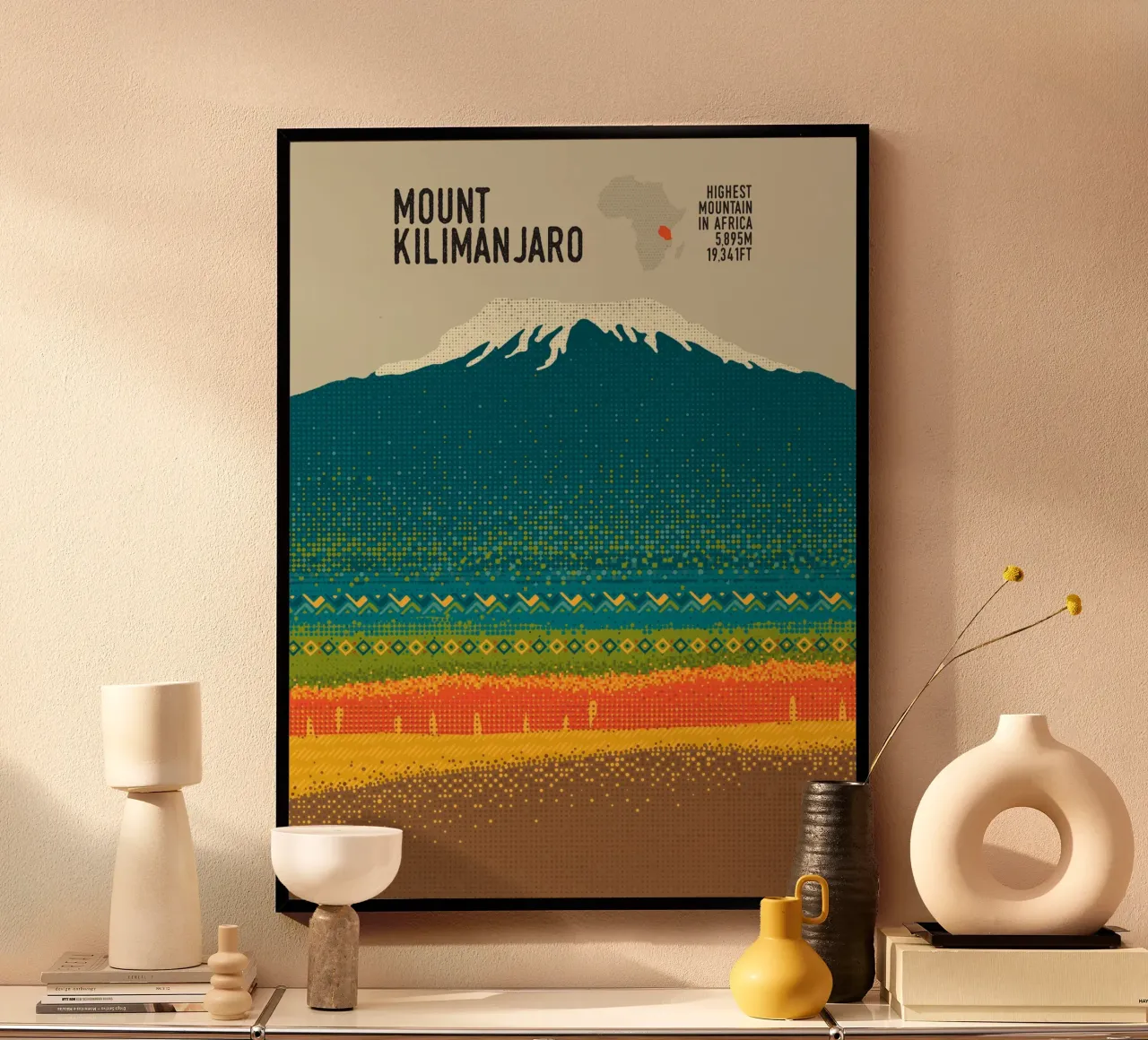 Mount Kilimanjaro hahnemühle by The Printed Sparrow