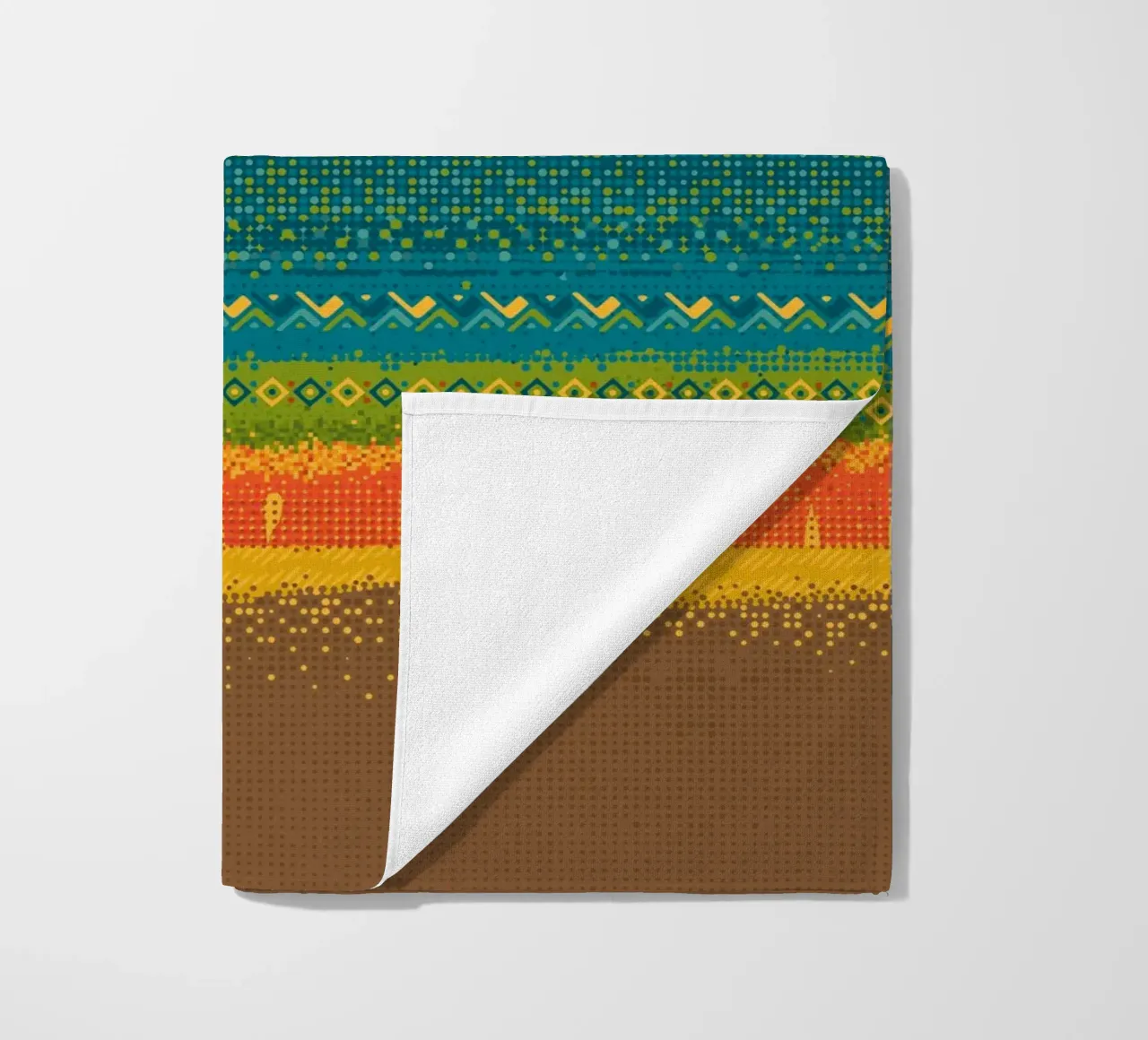 Monte Kilimangiaro telo mare da The Printed Sparrow