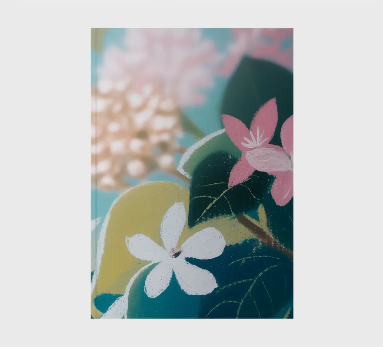 Delicate flower art notebook by Carinaprint