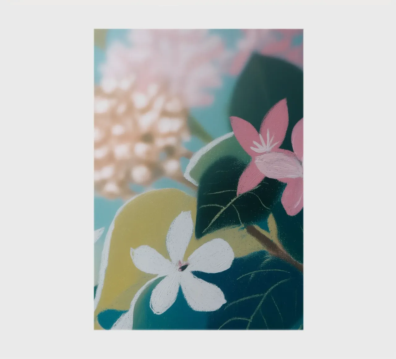 Delicate flower art notebook by Carinaprint