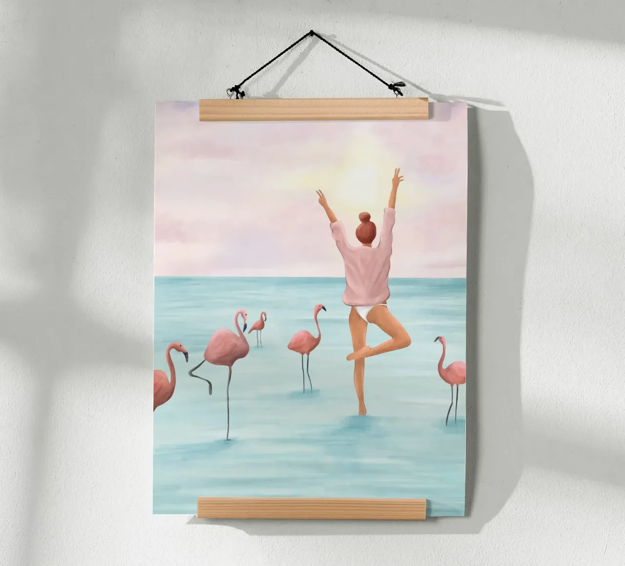 Big Flamingo poster da Flow Line