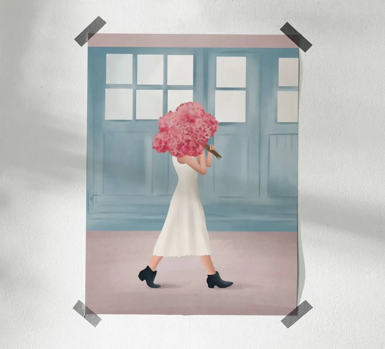 Flowers for You poster con telaio in plastica da Flow Line