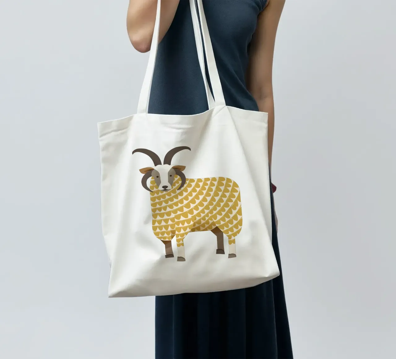 Mouton Jacob fantaisiste tote bag de The Printed Sparrow