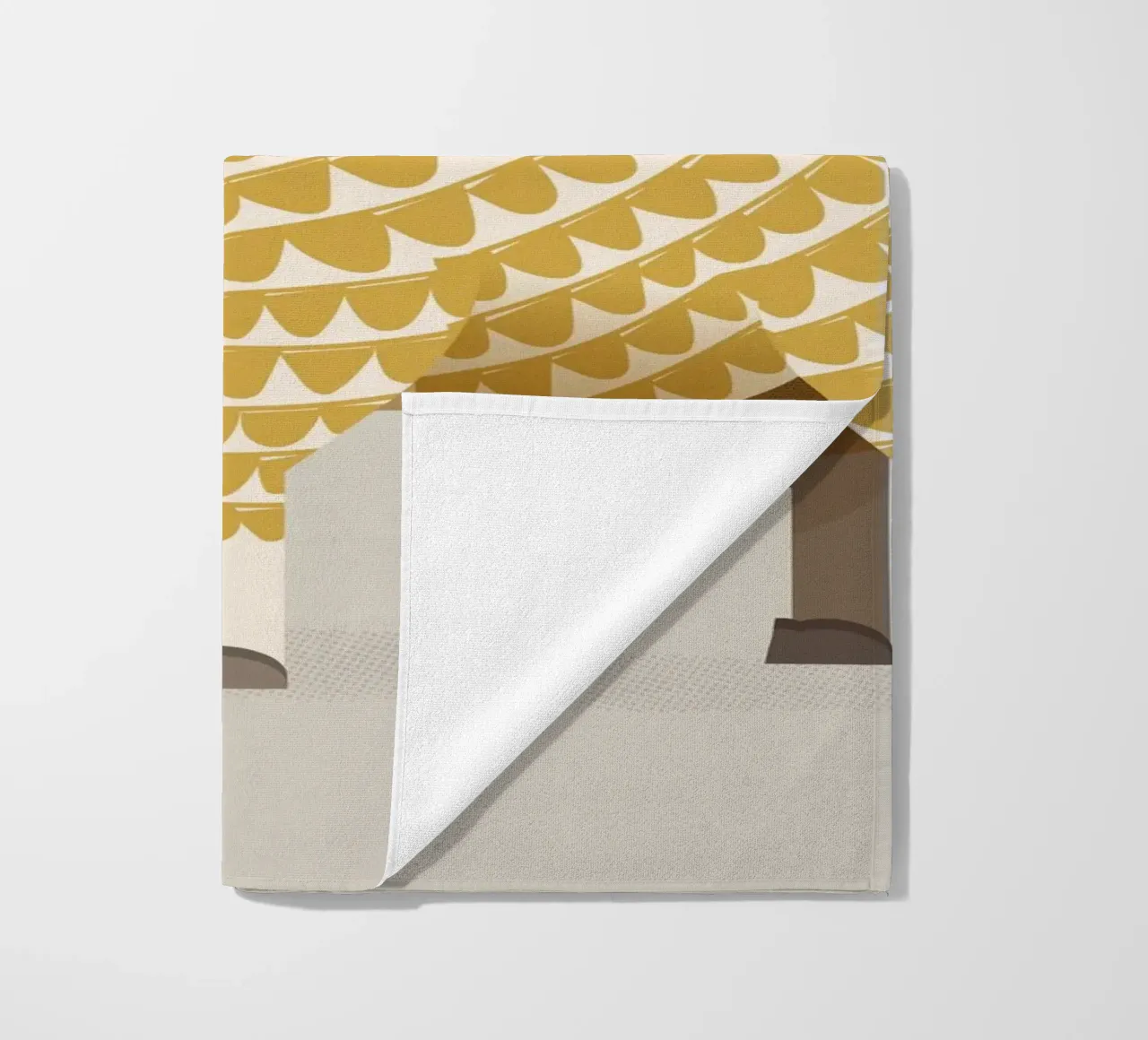 Whimsical Jacob Sheep beach towel by The Printed Sparrow