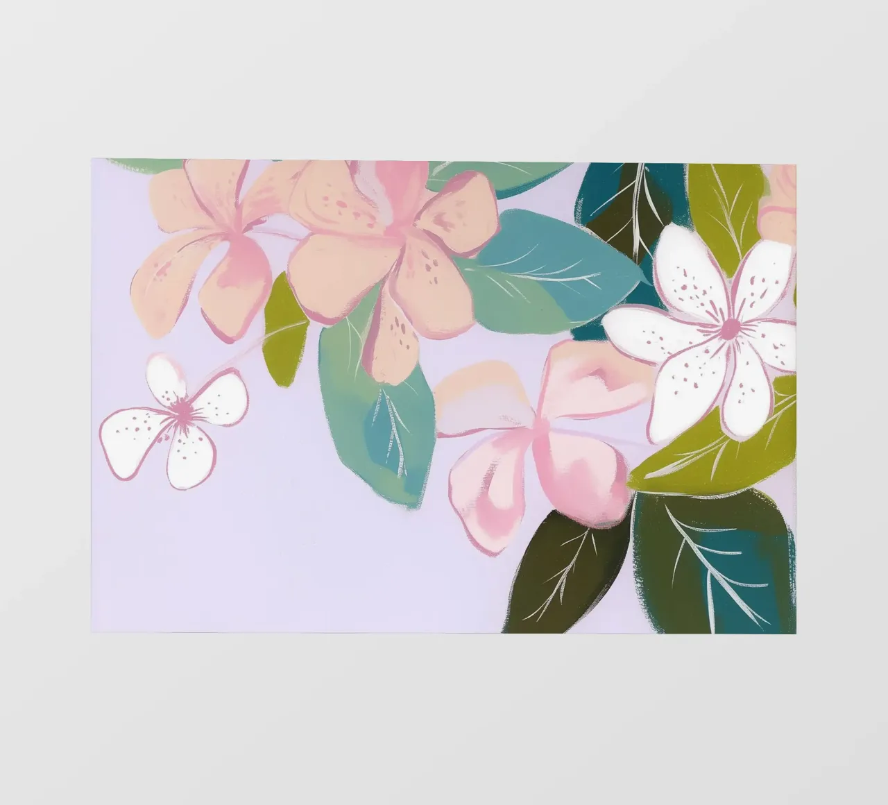 Fiori pastello telo in pvc da Carinaprint