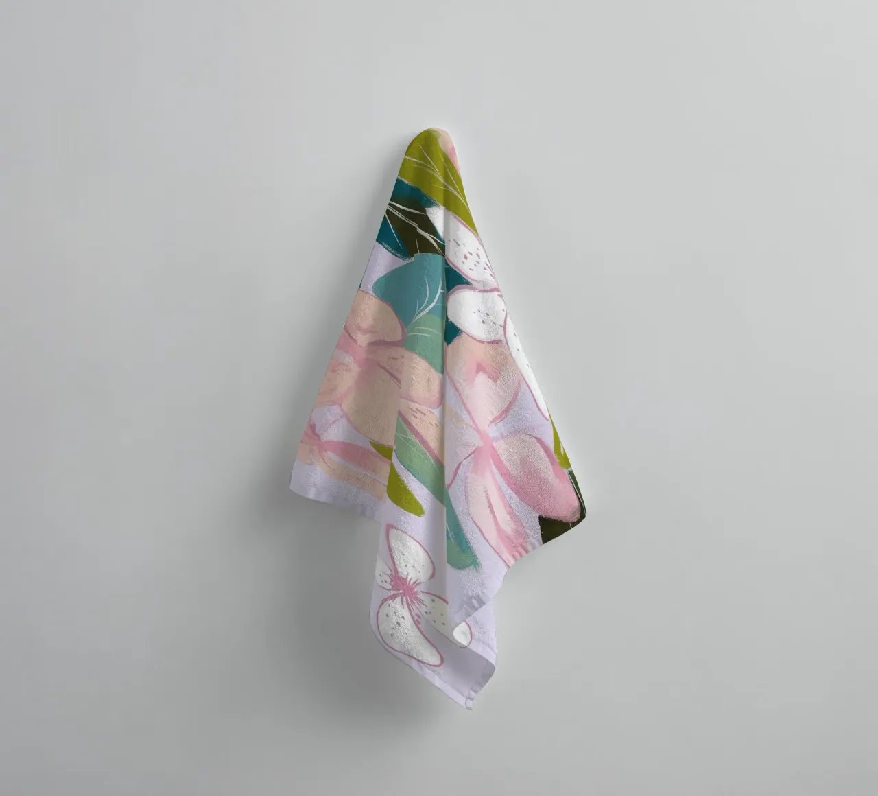 Fiori pastello asciugamano da bagno da Carinaprint