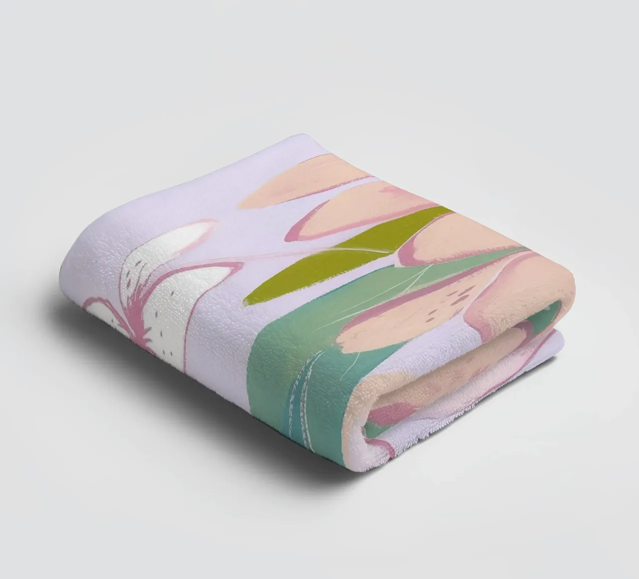Fiori pastello asciugamano da bagno da Carinaprint