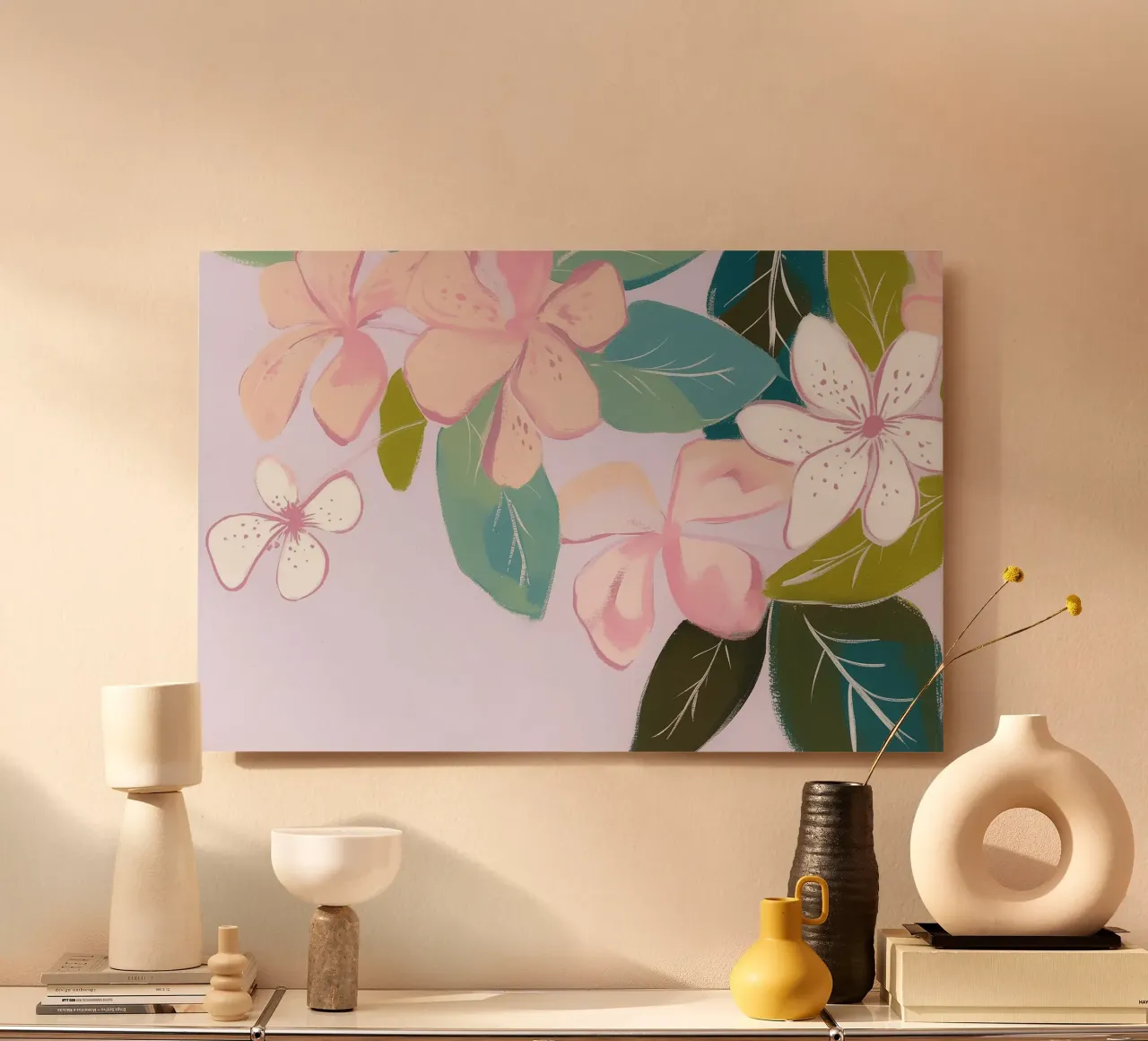 Fiori pastello alluminio dibond da Carinaprint