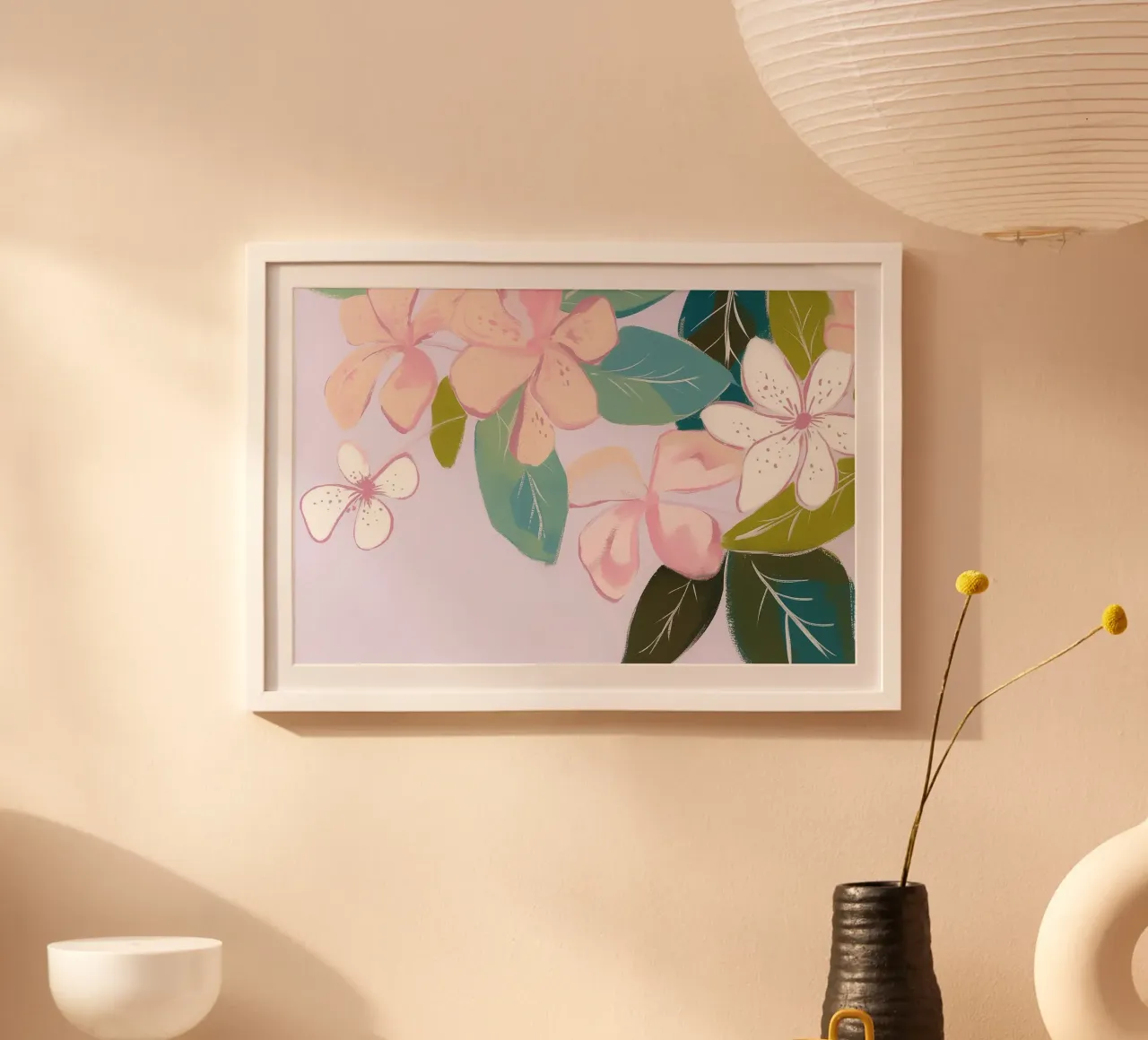 Fiori pastello poster da Carinaprint