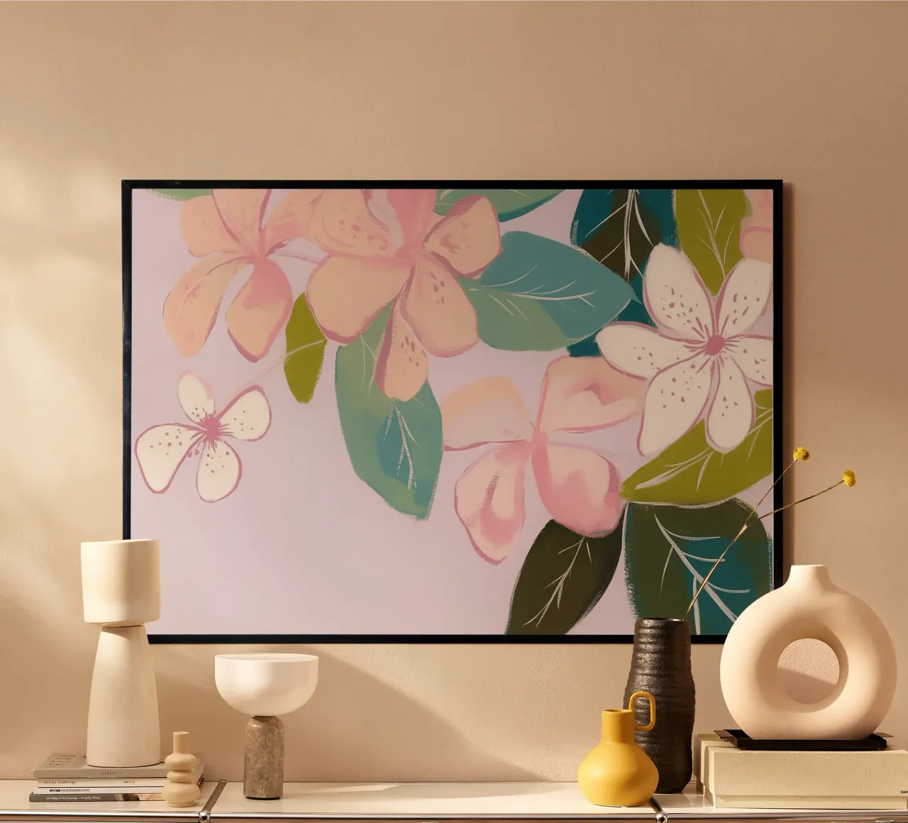 Fiori pastello poster da Carinaprint