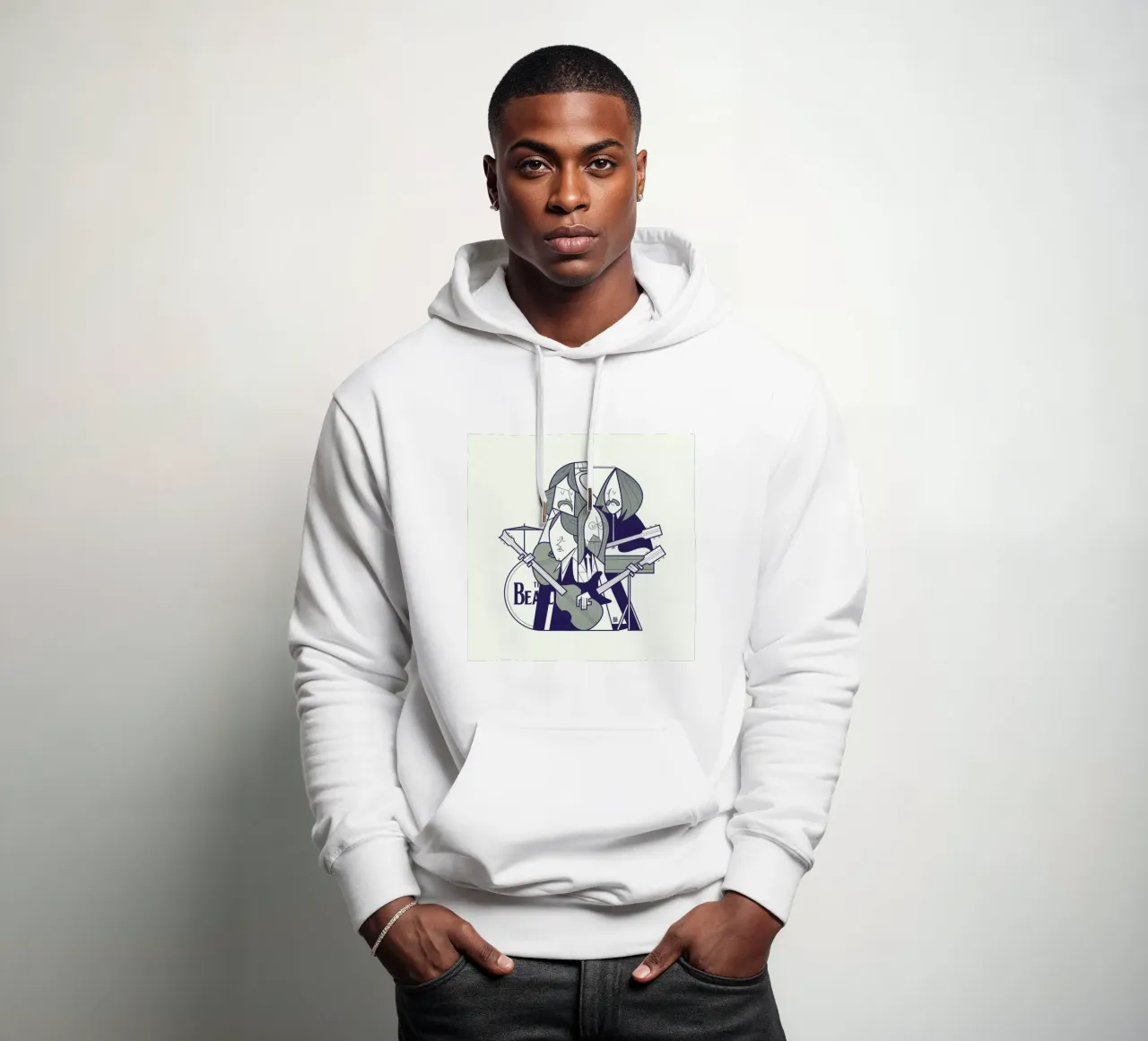 Fab Four felpa con cappuccio da Ale Giorgini