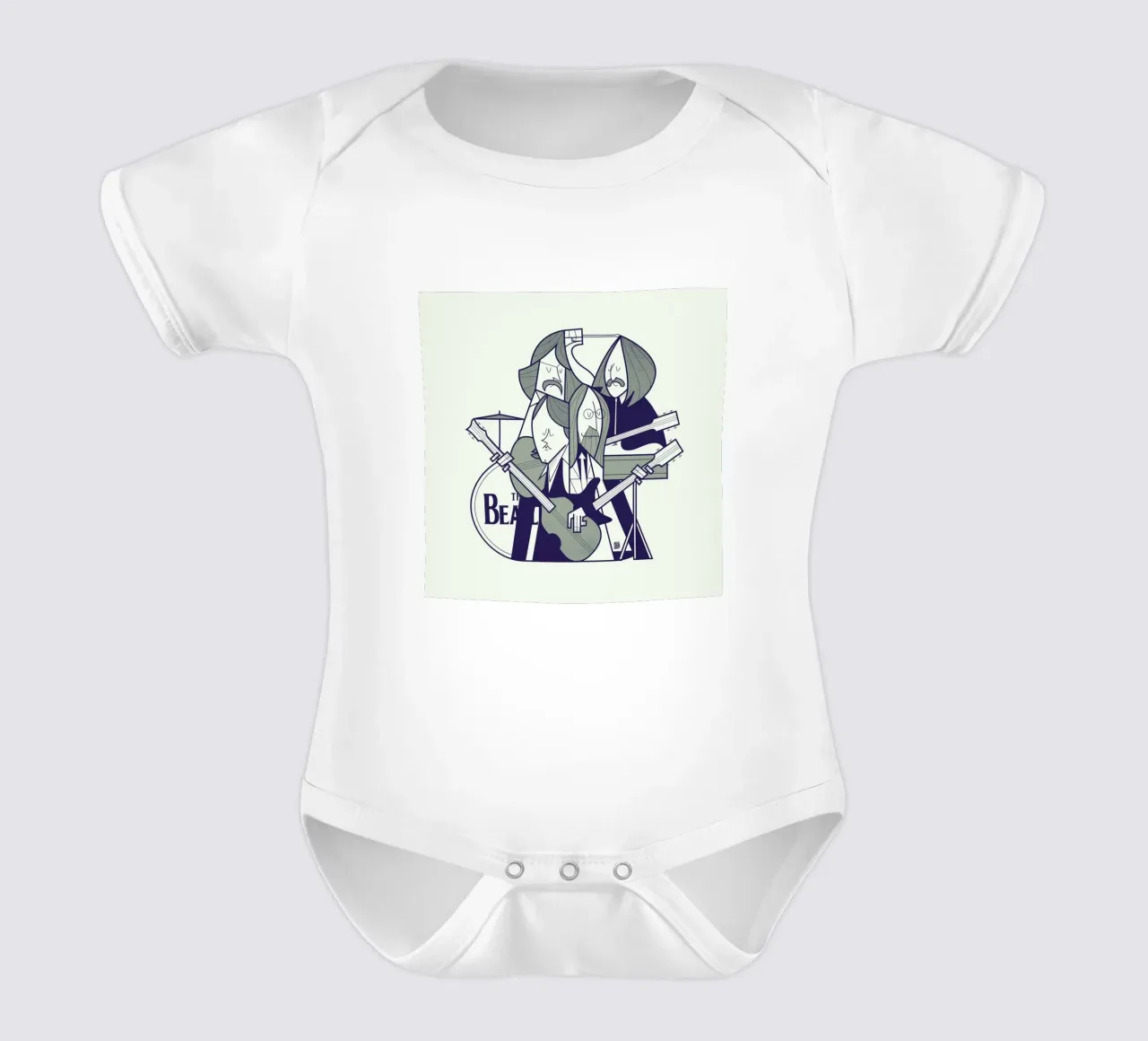 Fab Four body neonato maniche corte da Ale Giorgini