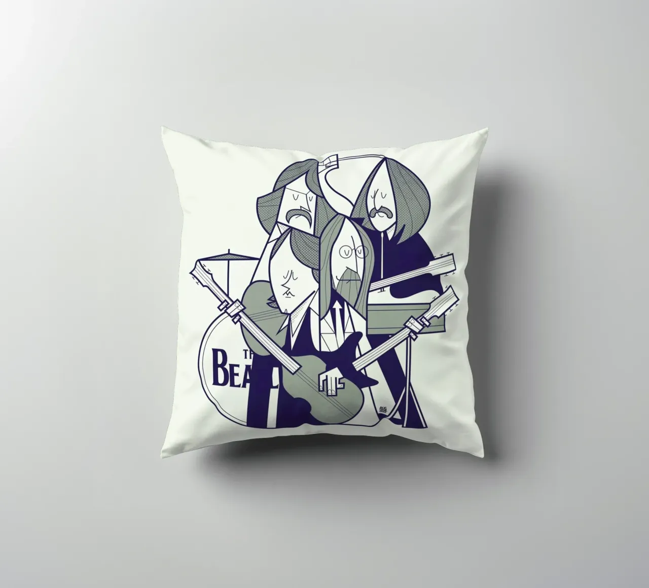 Fab Four cuscino da Ale Giorgini