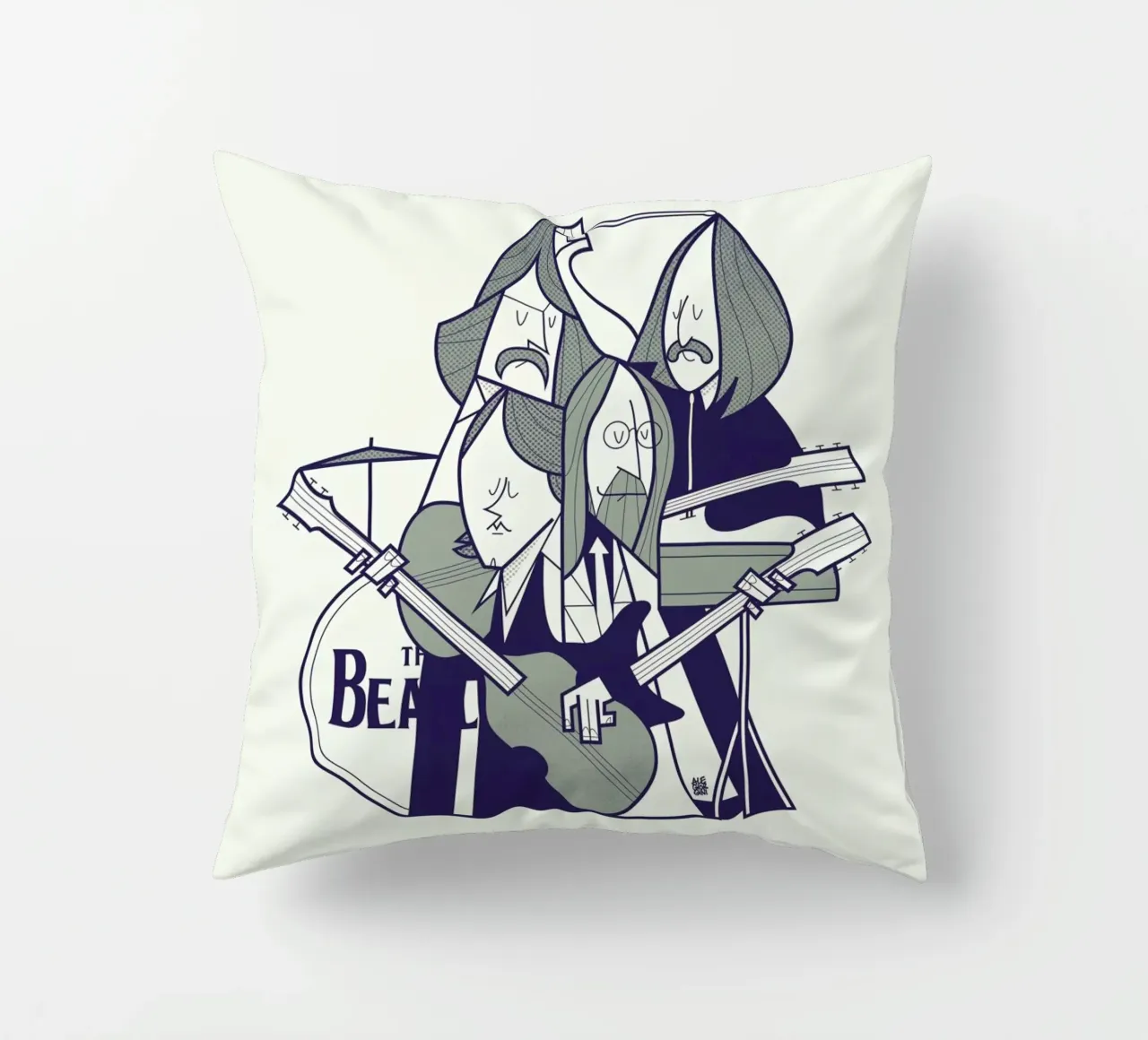 Fab Four cuscino da Ale Giorgini