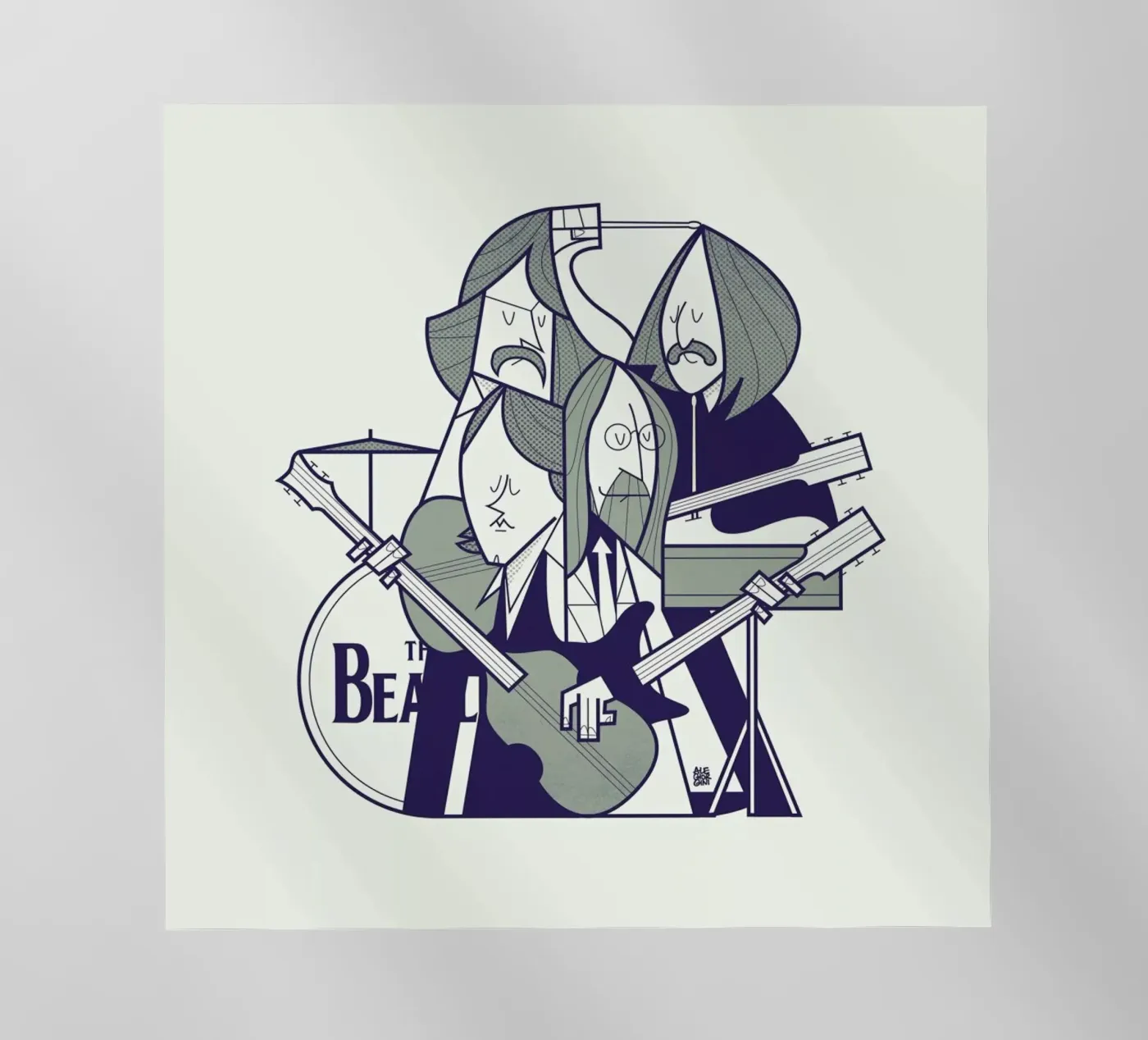 Fab Four pellicola backlit da Ale Giorgini