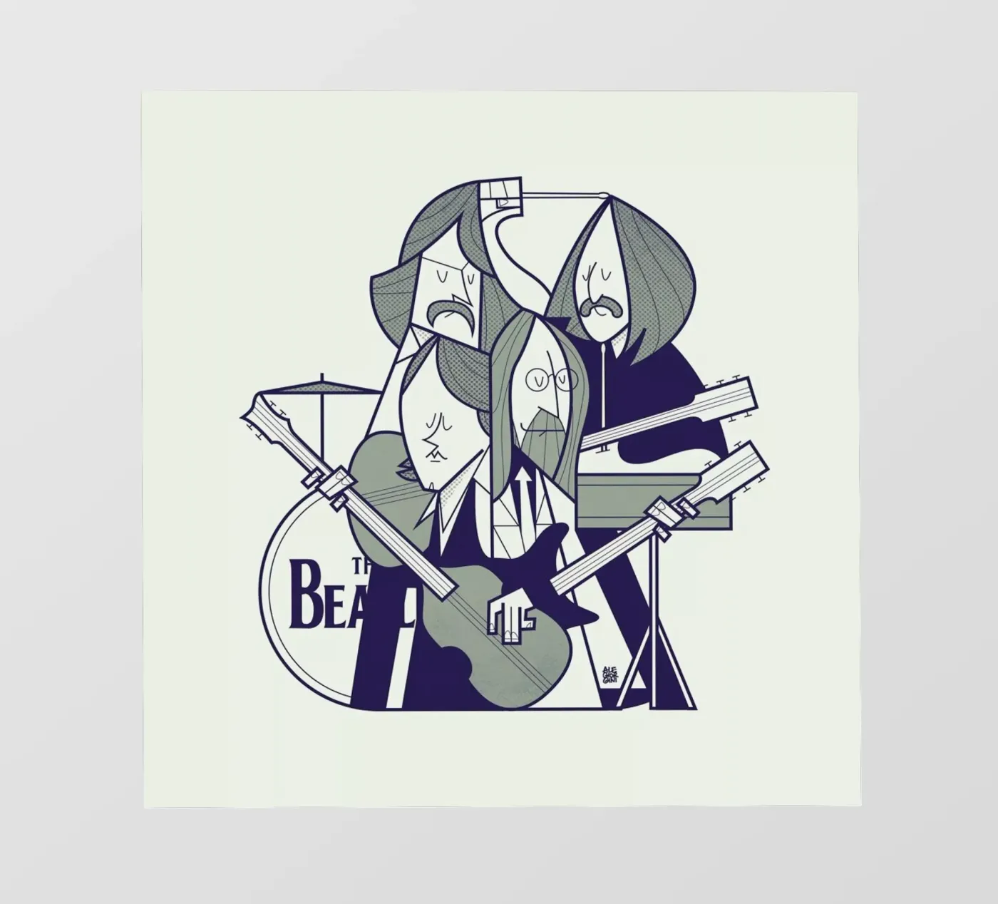 Fab Four pellicola backlit da Ale Giorgini