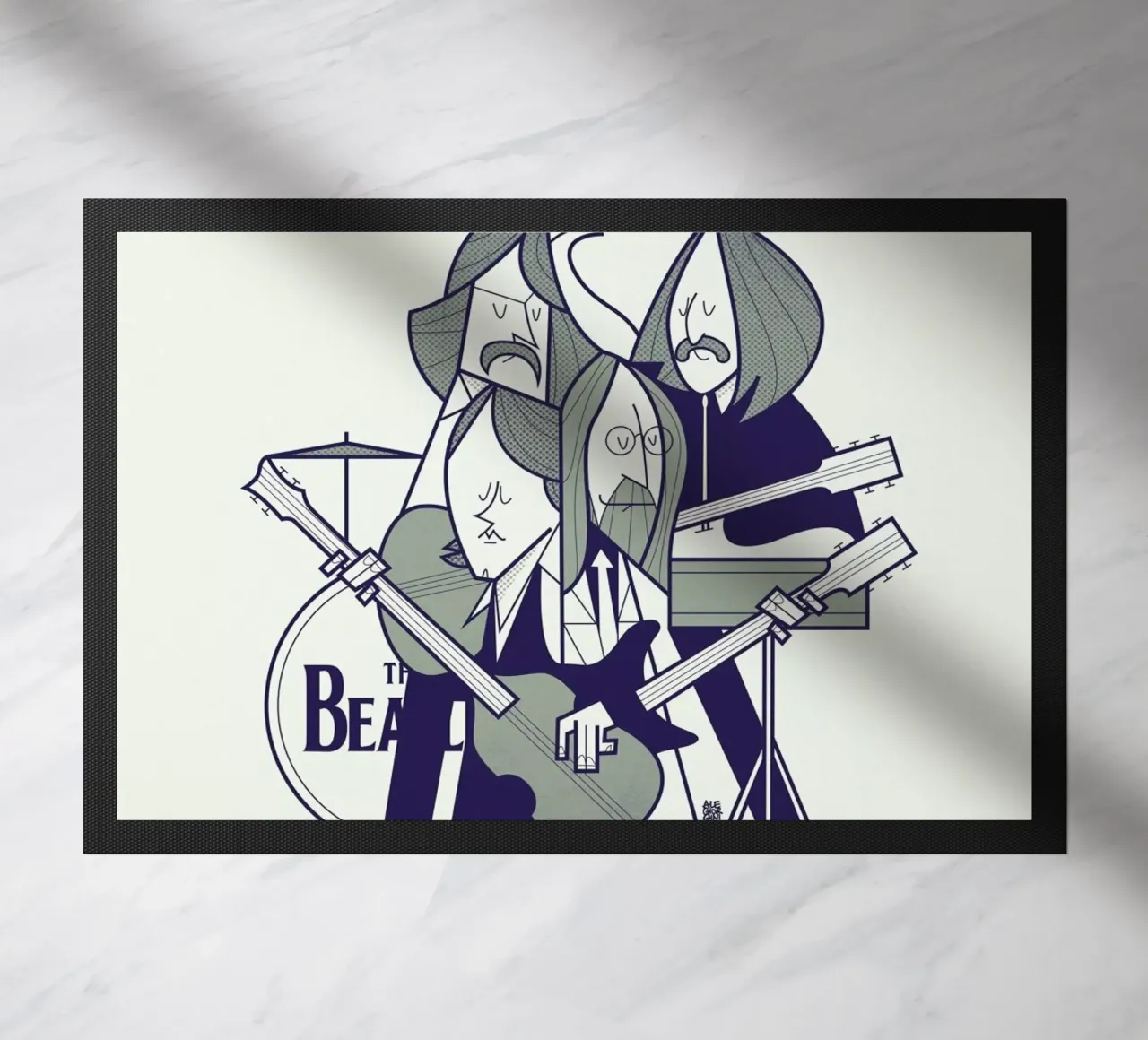 Fab Four Fußmatte von Ale Giorgini