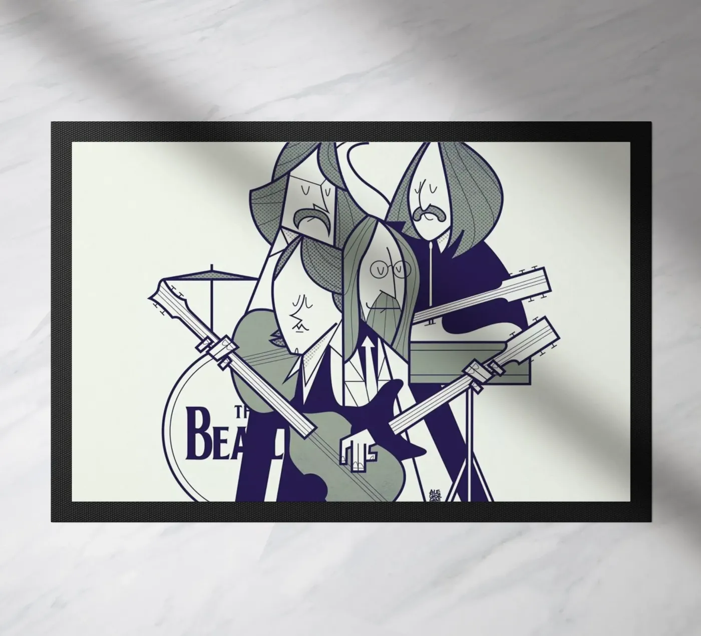 Fab Four doormat by Ale Giorgini