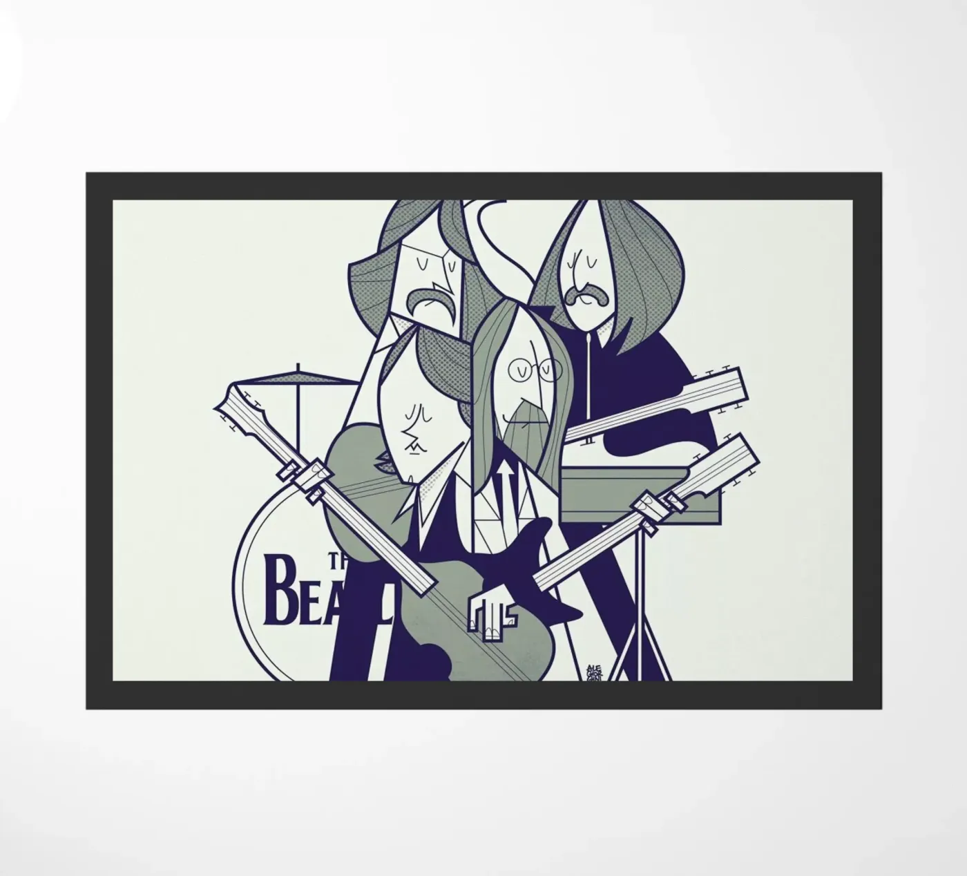 Fab Four doormat by Ale Giorgini