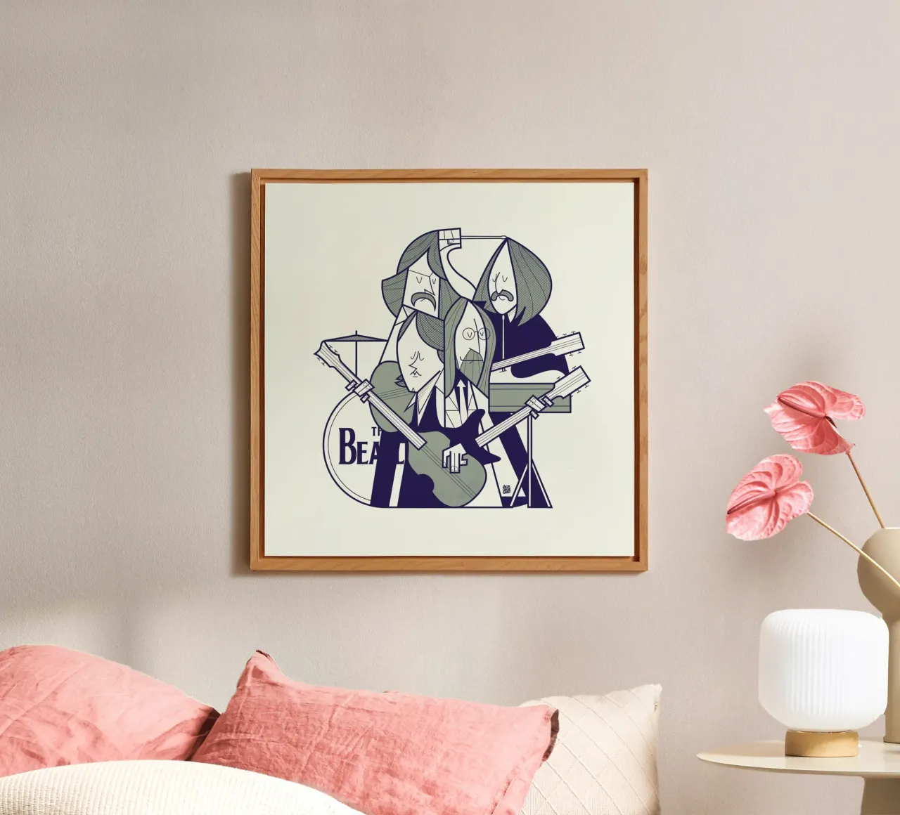 Fab Four alluminio dibond da Ale Giorgini