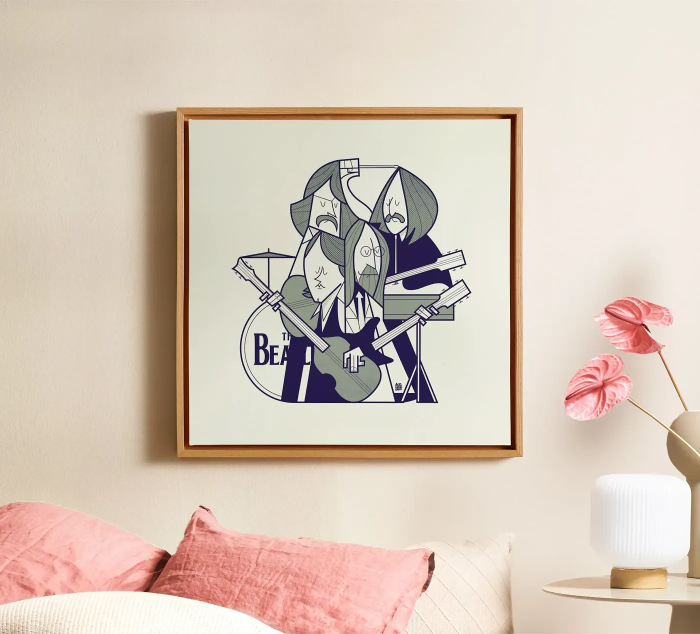 Fab Four tela da Ale Giorgini