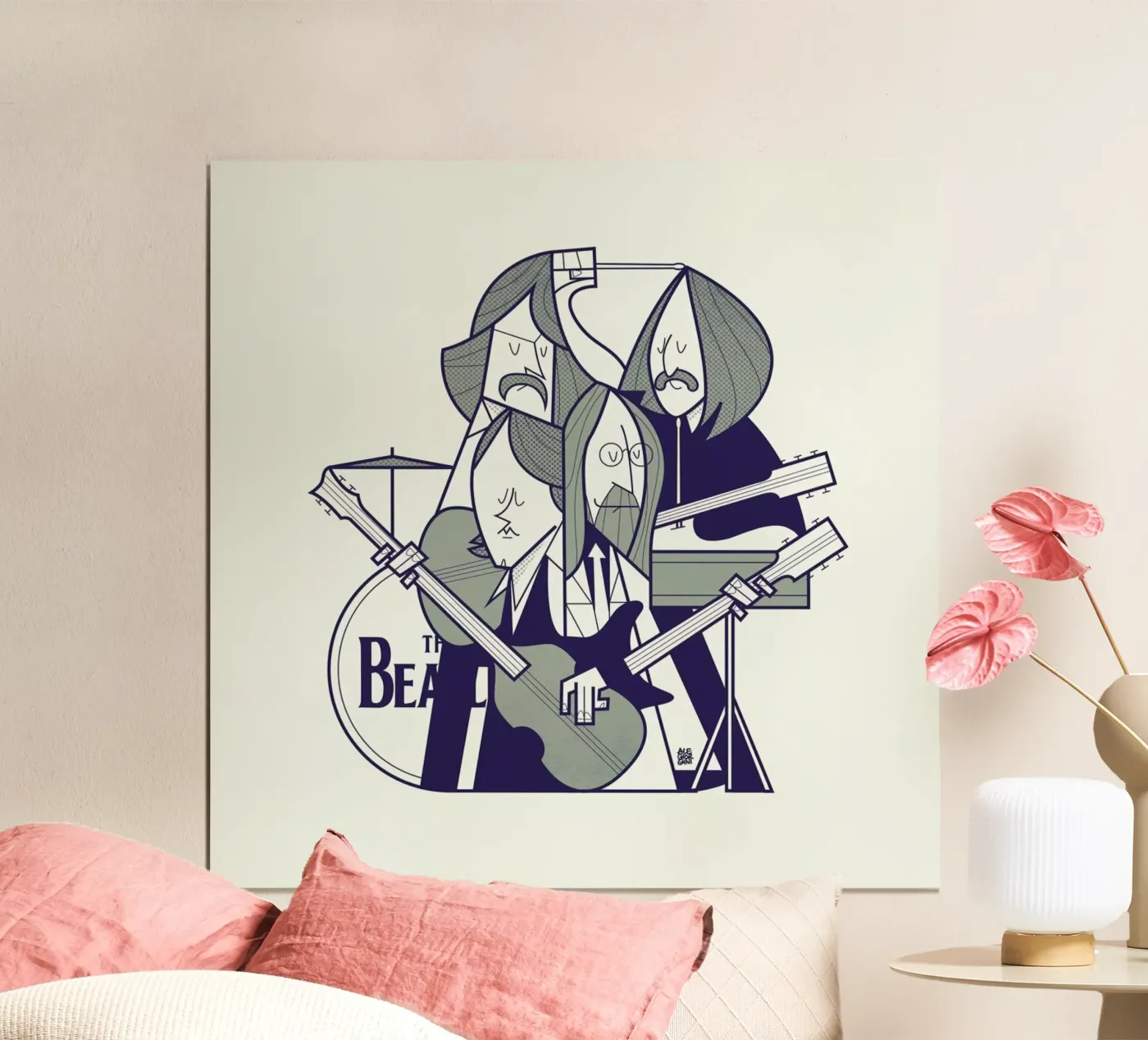 Fab Four poster da Ale Giorgini