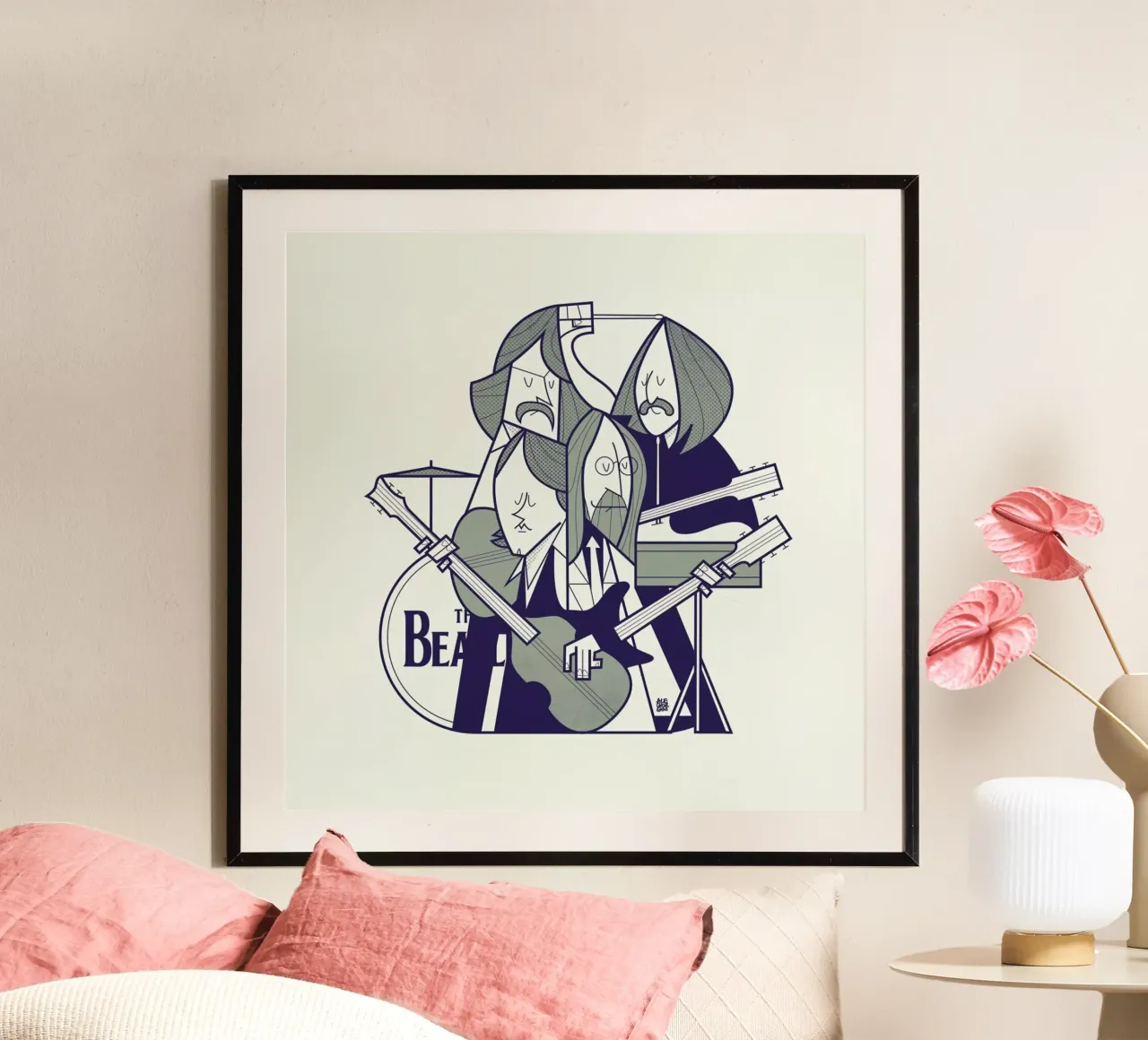 Fab Four poster by Ale Giorgini