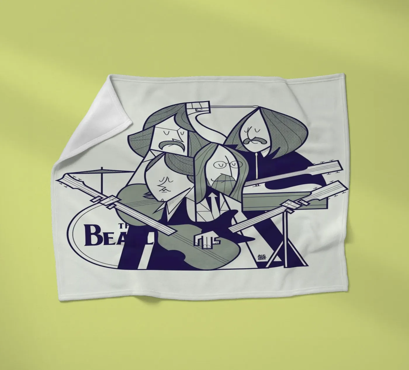 Fab Four Fleecedecke von Ale Giorgini