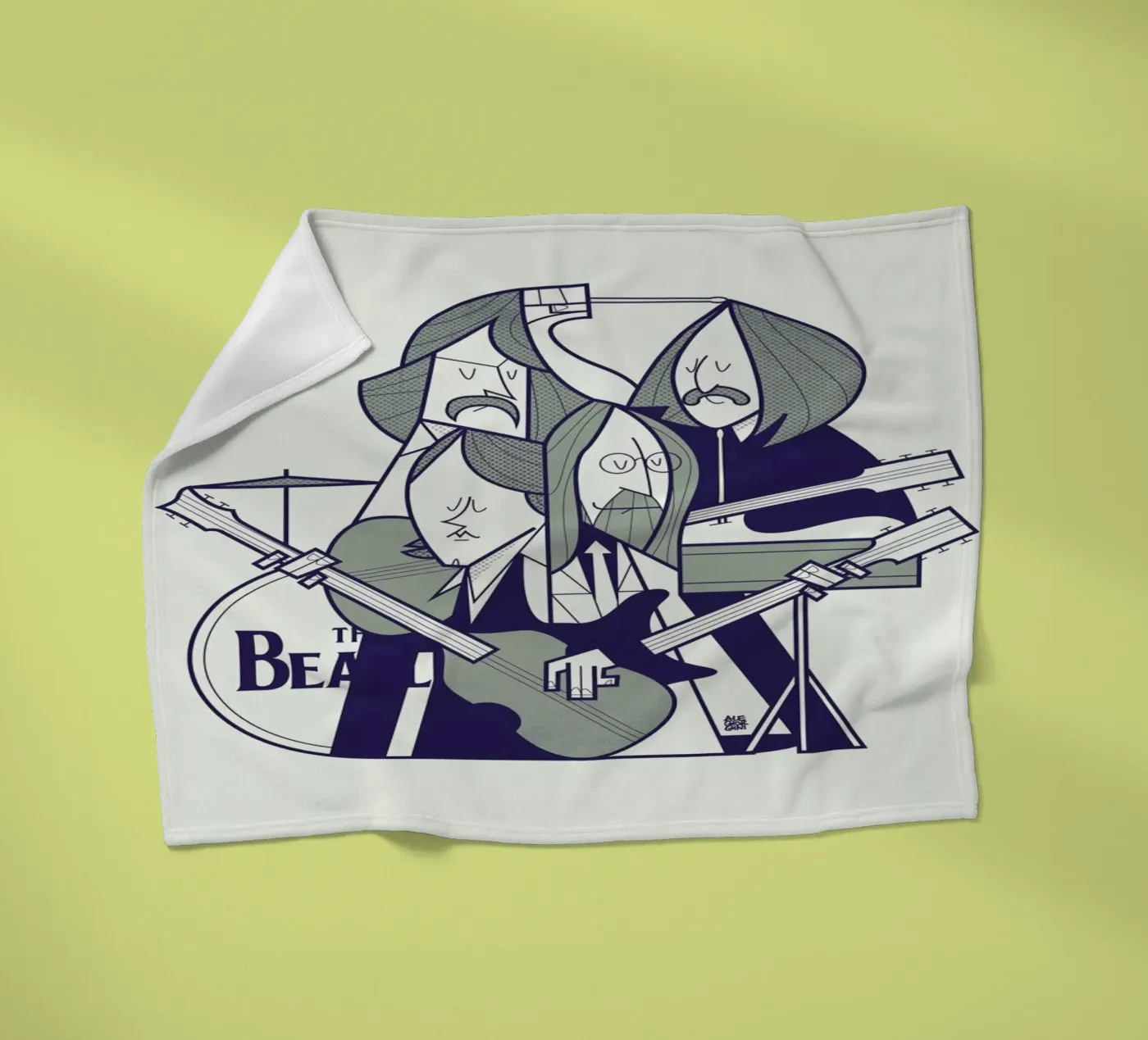 Fab Four fleecedeken van Ale Giorgini