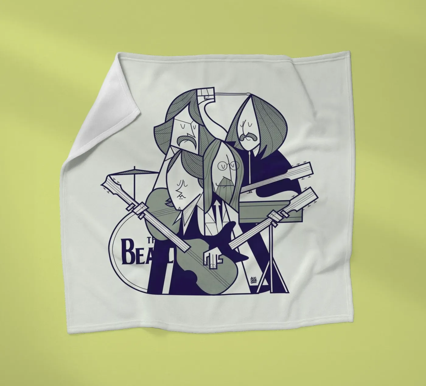 Fab Four fleecedeken van Ale Giorgini