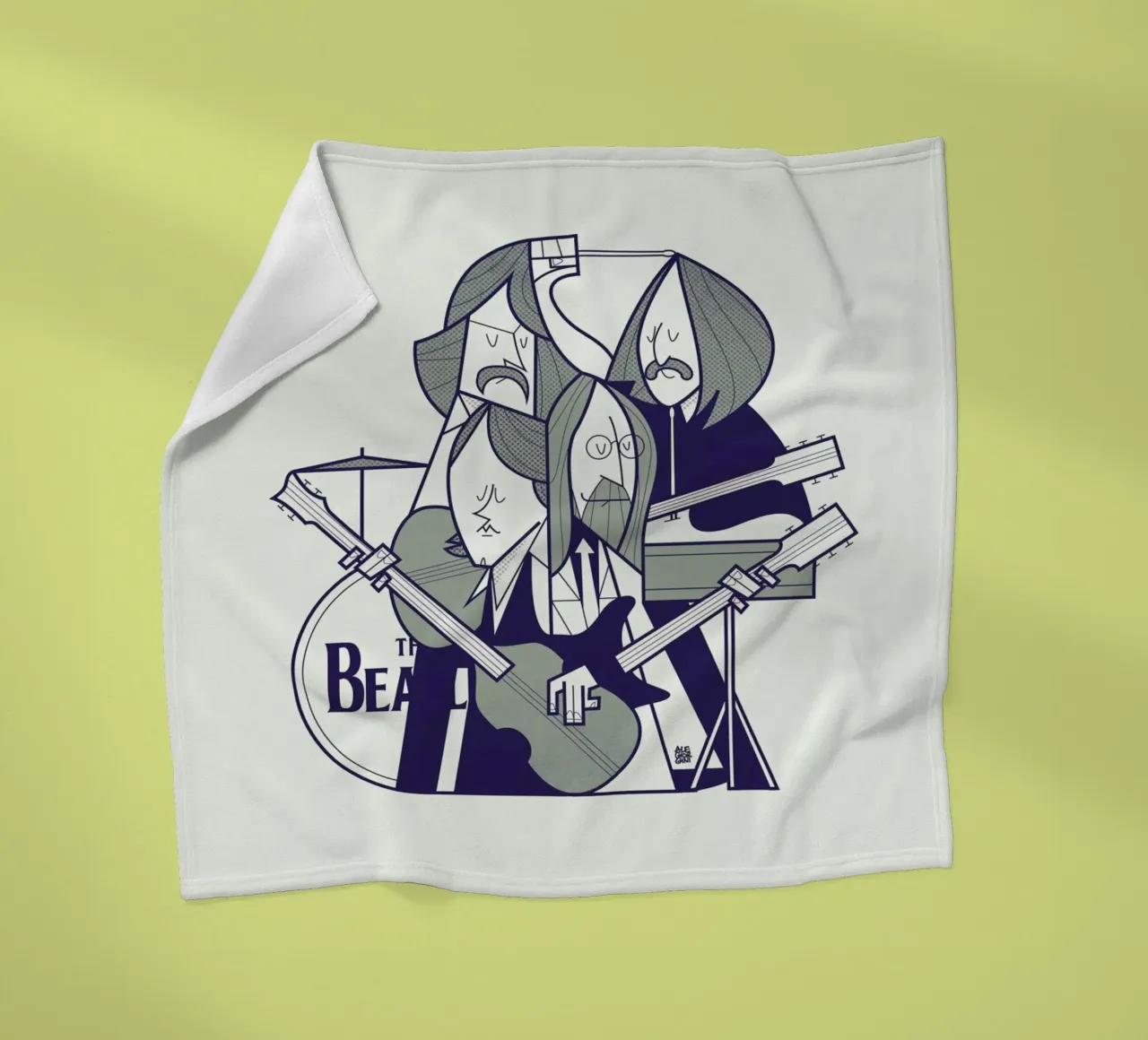 Fab Four Fleecedecke von Ale Giorgini