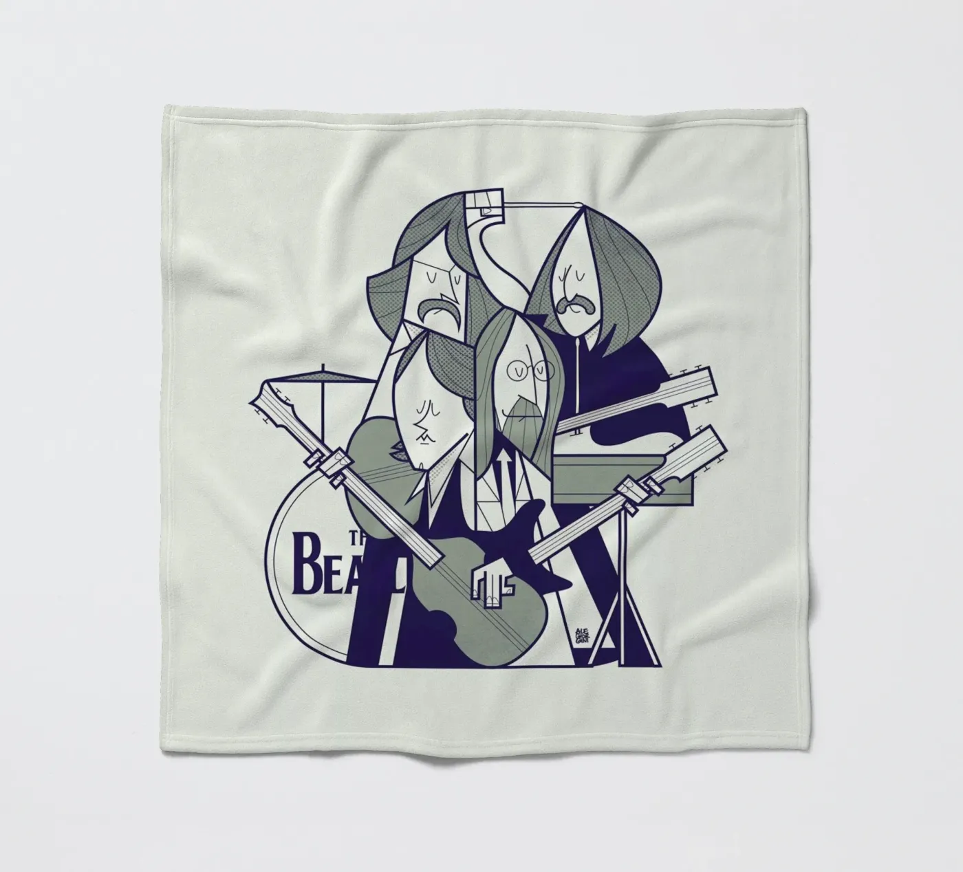 Fab Four Fleecedecke von Ale Giorgini