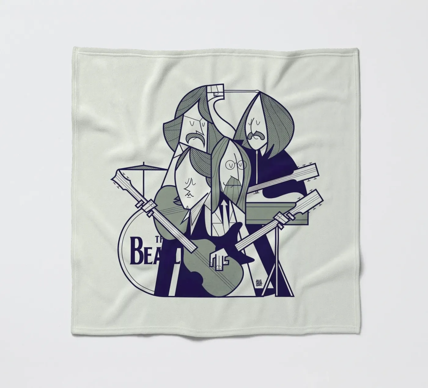 Fab Four fleecedeken van Ale Giorgini