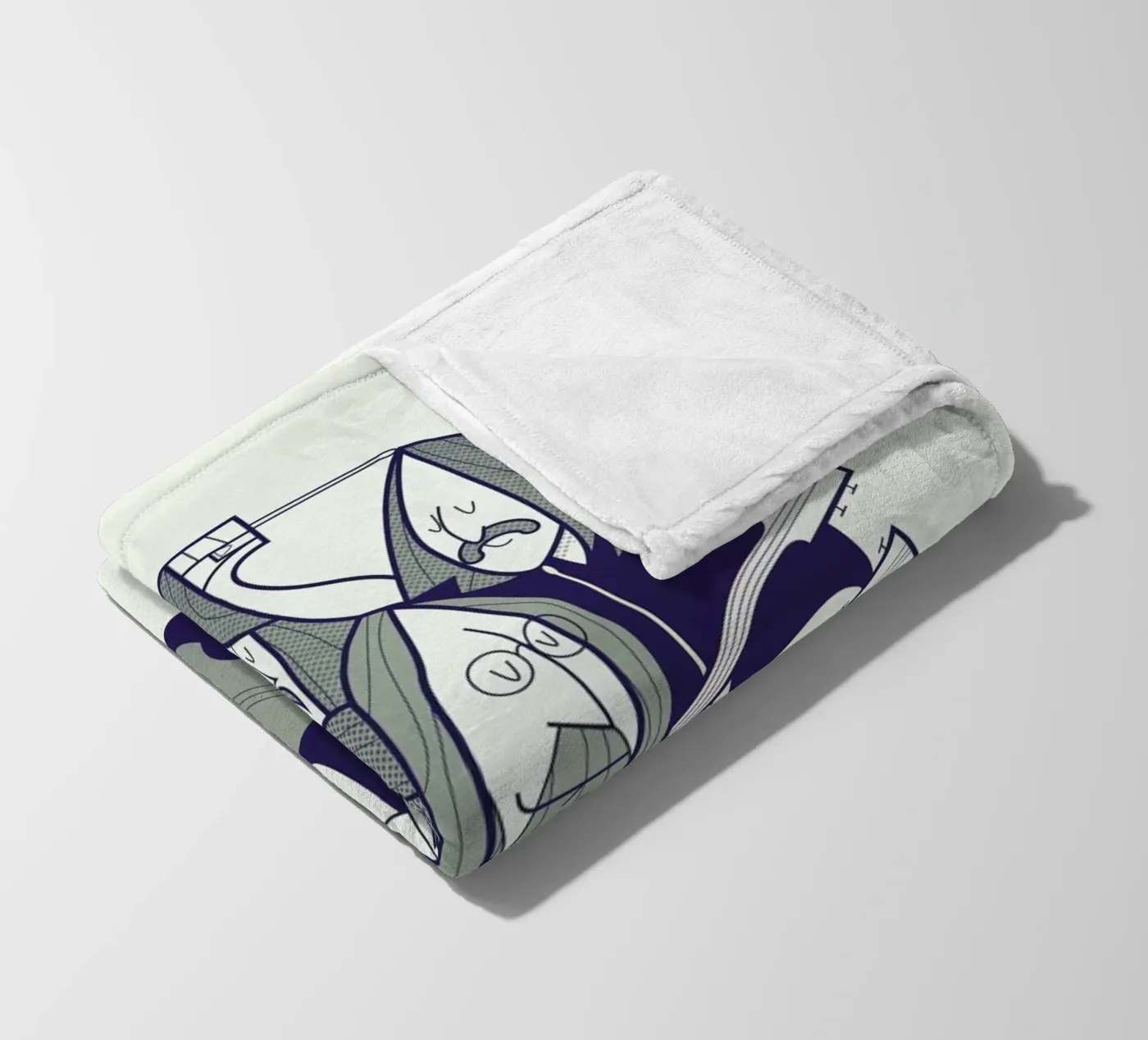 Fab Four Fleecedecke von Ale Giorgini