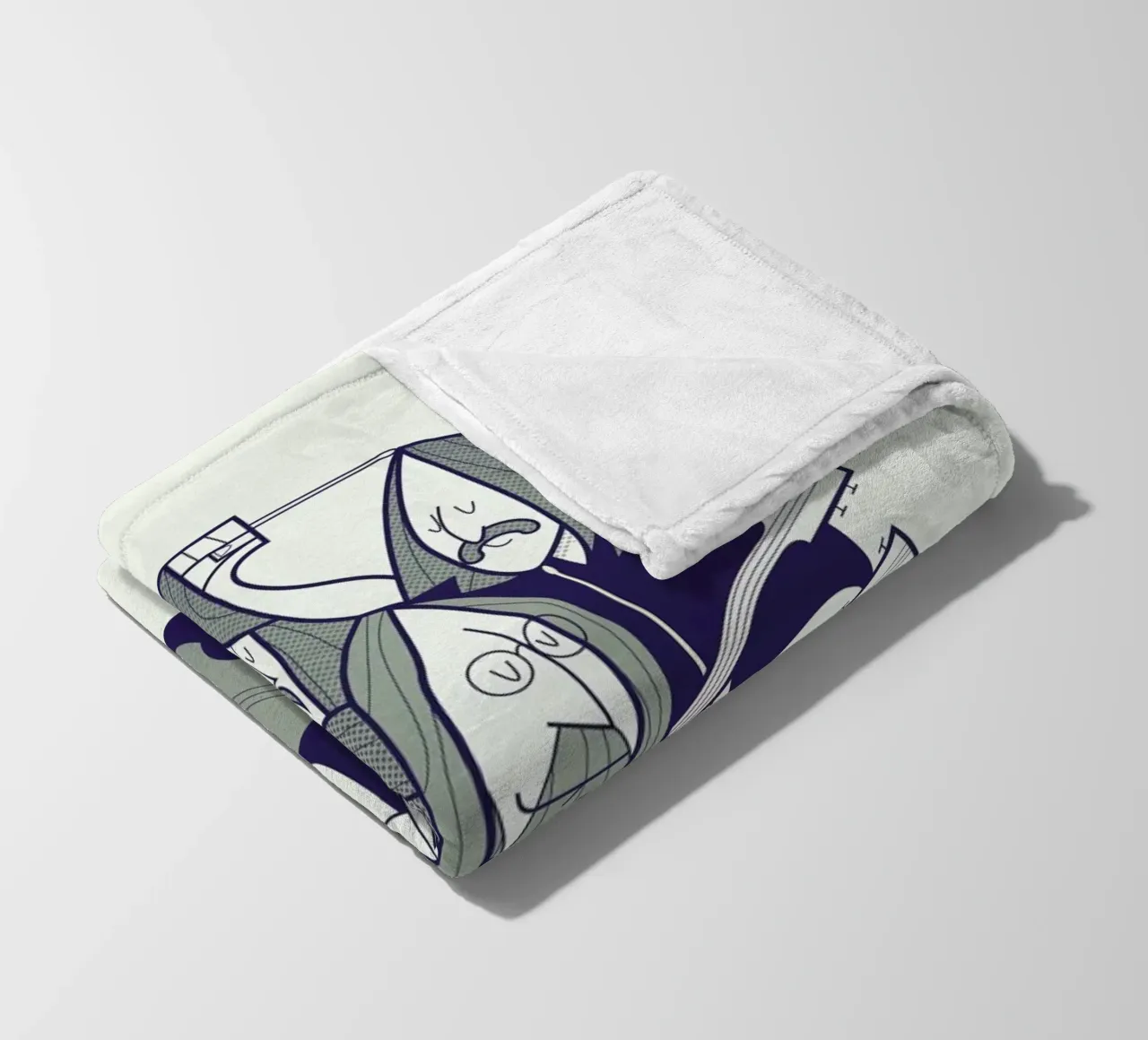 Fab Four Fleecedecke von Ale Giorgini