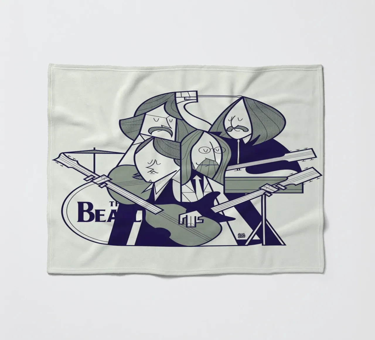 Fab Four Fleecedecke von Ale Giorgini
