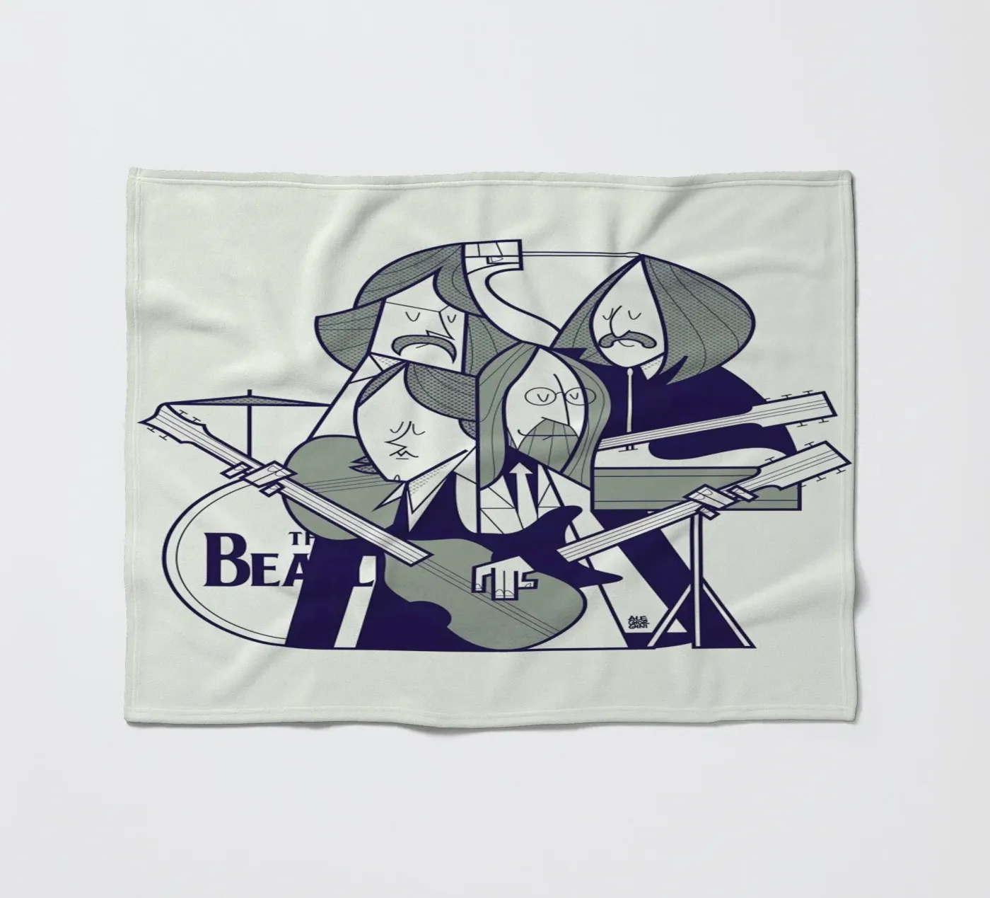 Fab Four fleecedeken van Ale Giorgini