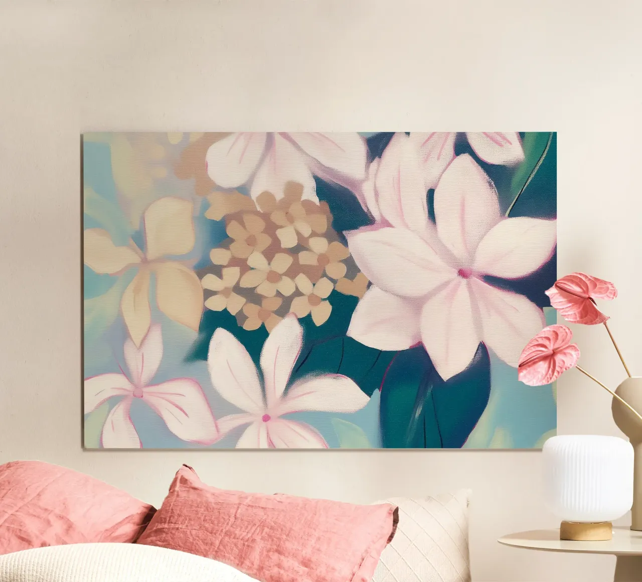 Visione delicata dei fiori carta hahnemühle da Carinaprint