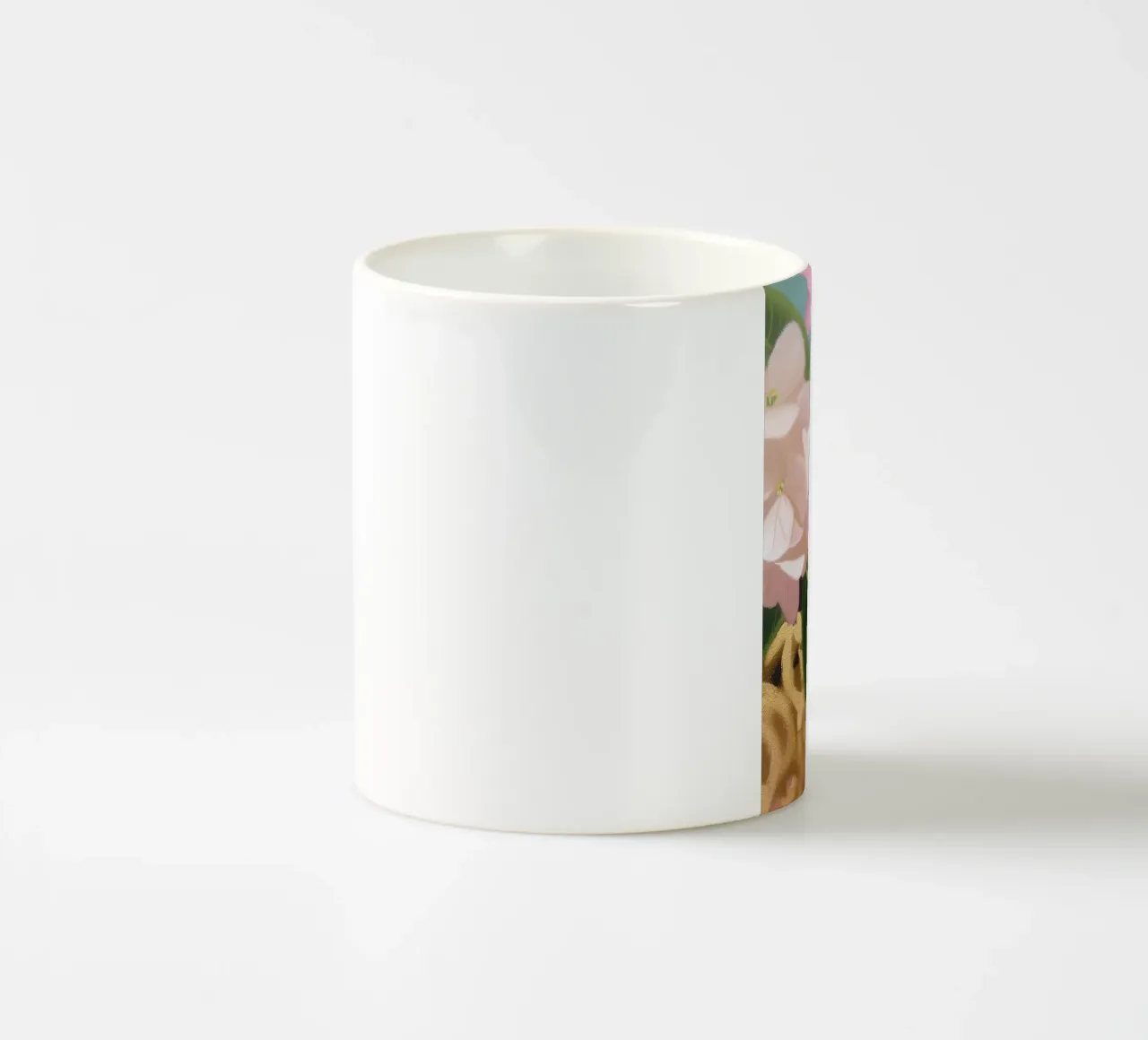 Magia floreale in oro pastello tazza in ceramica da Carinaprint