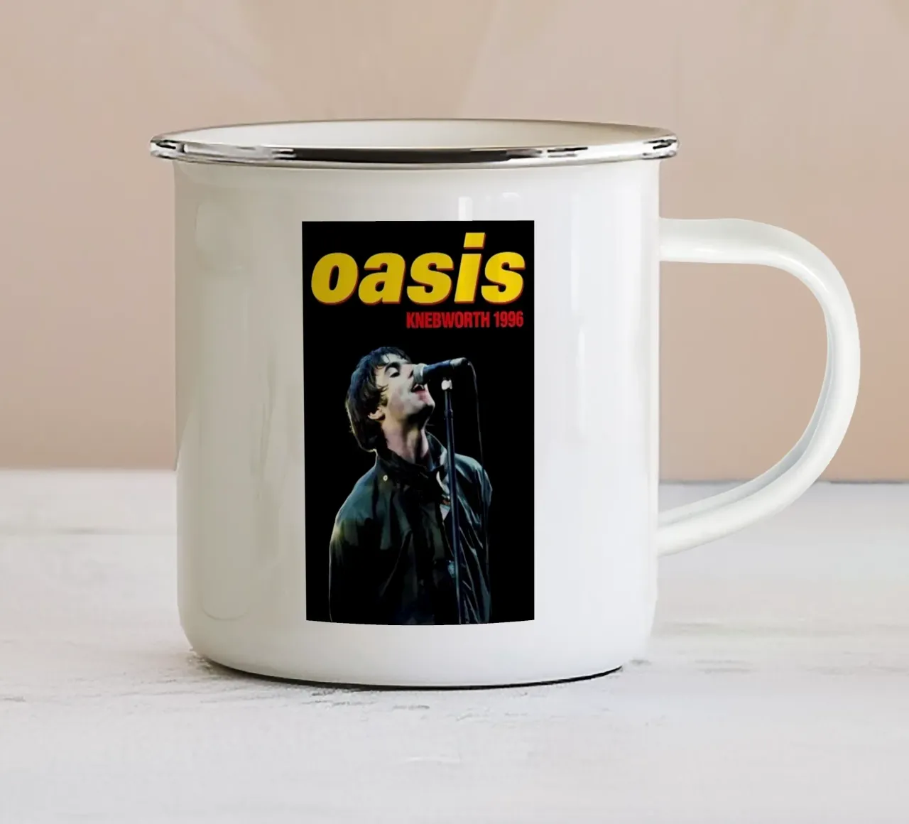 Oasis Band tazza in smalto da avissta